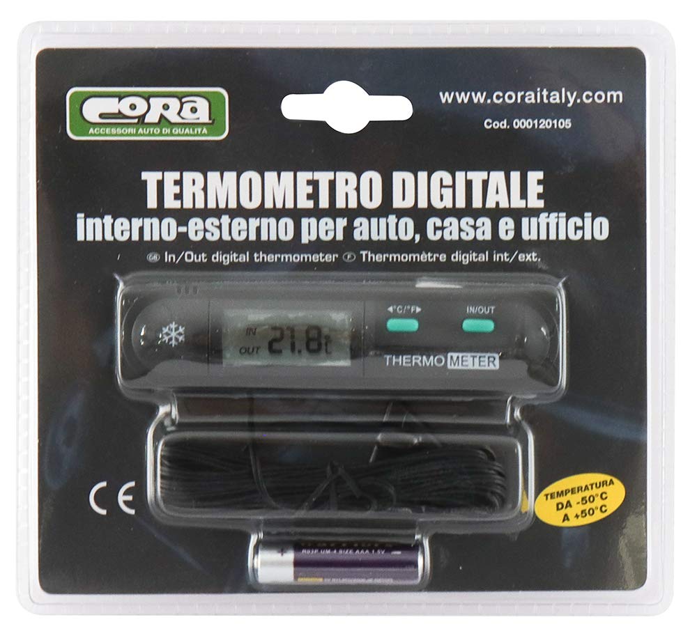 Cora - 000120105 - Thermomètre d'intérieur et extérieur