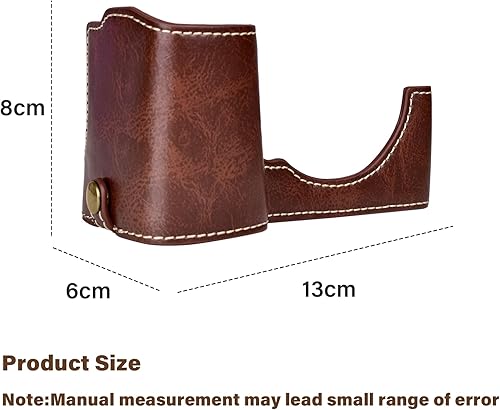 Miniatura 3 de Rieibi ZV-E1 - Funda de piel sintética para cámara compatible con Sony ZV-E1, ZVE1, café