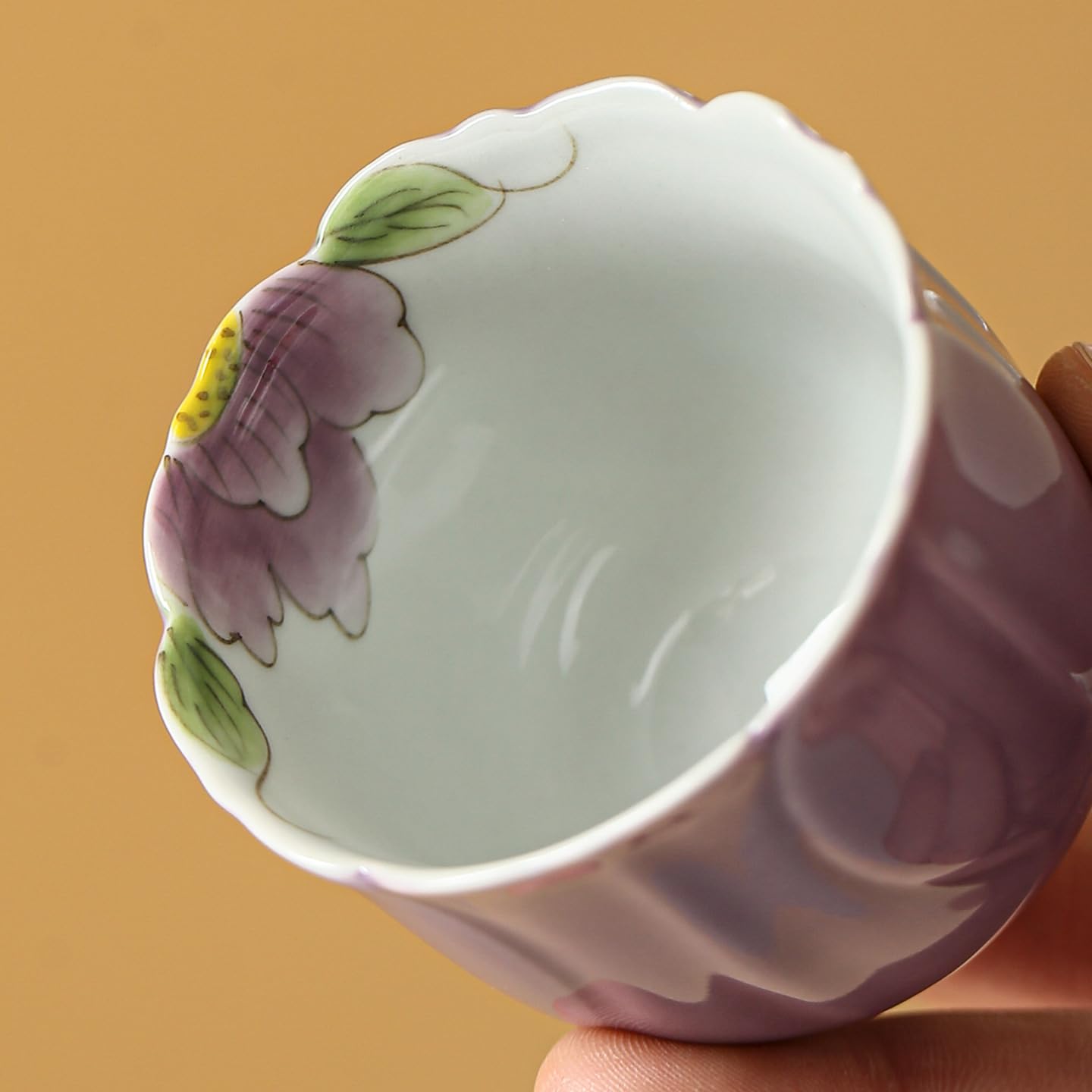 Tasse à thé Pure peinte la main Master Cup en céramique sous glaçure couleur tasse ménage porcelaine blanche Kung Fu service récipient de trempage
