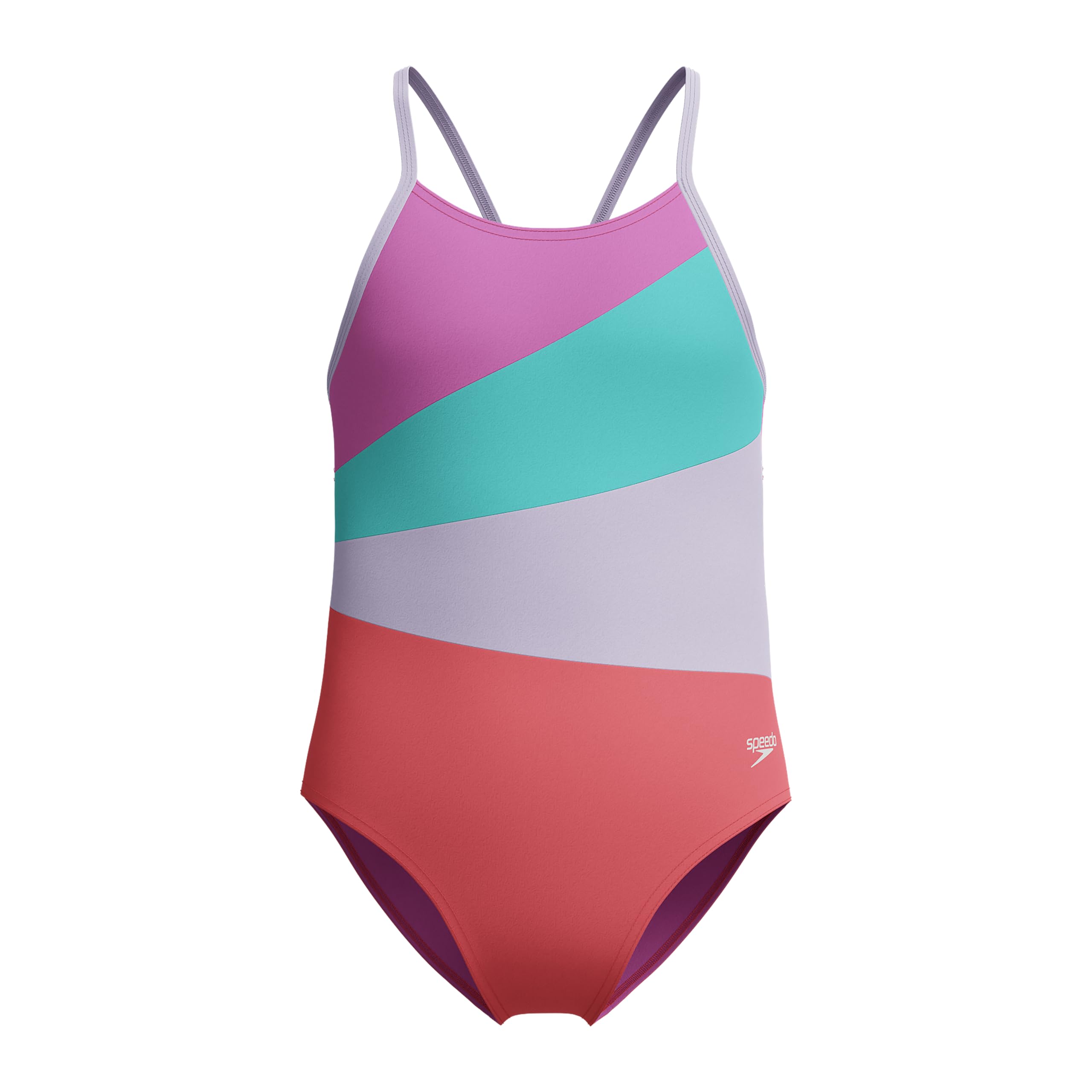 Speedo Costume da Bagno per Ragazza, Costume da Bagno Singolo con Spacco Spacco (1 Pacchetto)