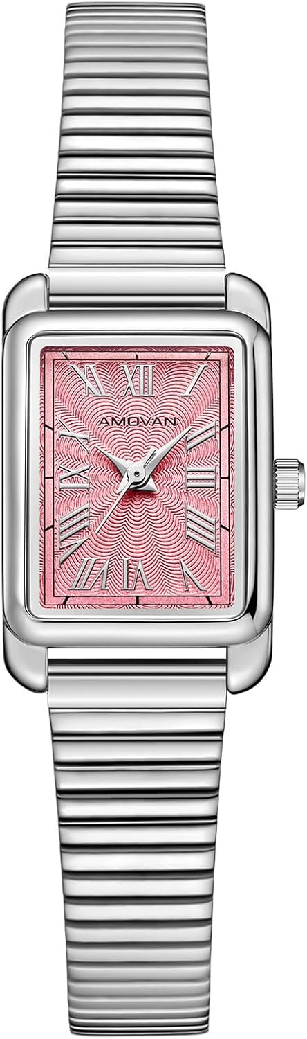 Gold Watches for Women Small Wrist, Dainty Rectangular Case Vintage Wrist Watches, Vintage Ladies Quartz Wrist Watch for Mother's Day, Valentine's Day, Anniversary