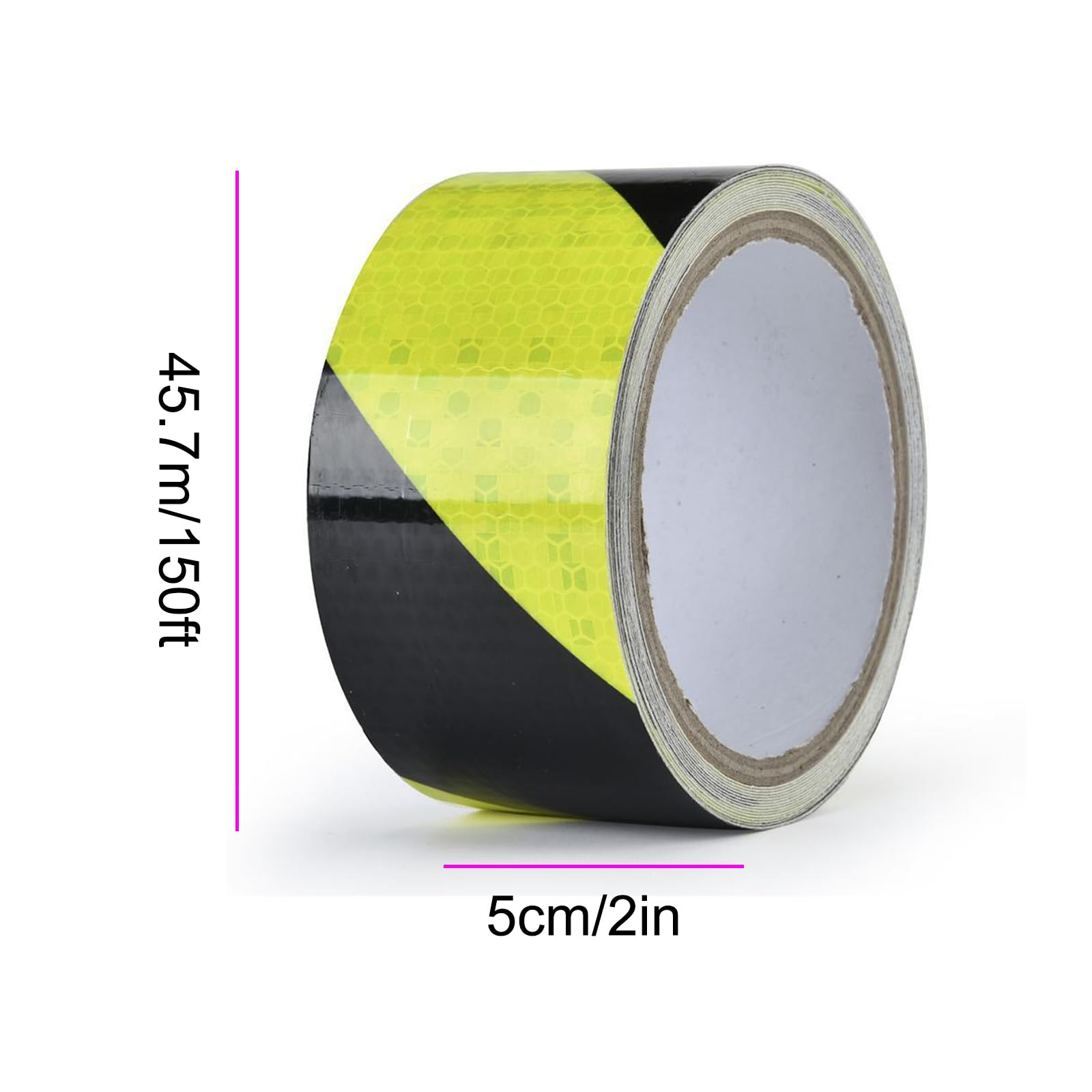eallen Cinta Reflectante Adhesiva - 5Cm X 45.7M Bicolor Cinta De Advertencia Reflectante De Sarga, Alta Intensidad Pegatina Autoadhesivo Seguridad Advertencia,Green Black
