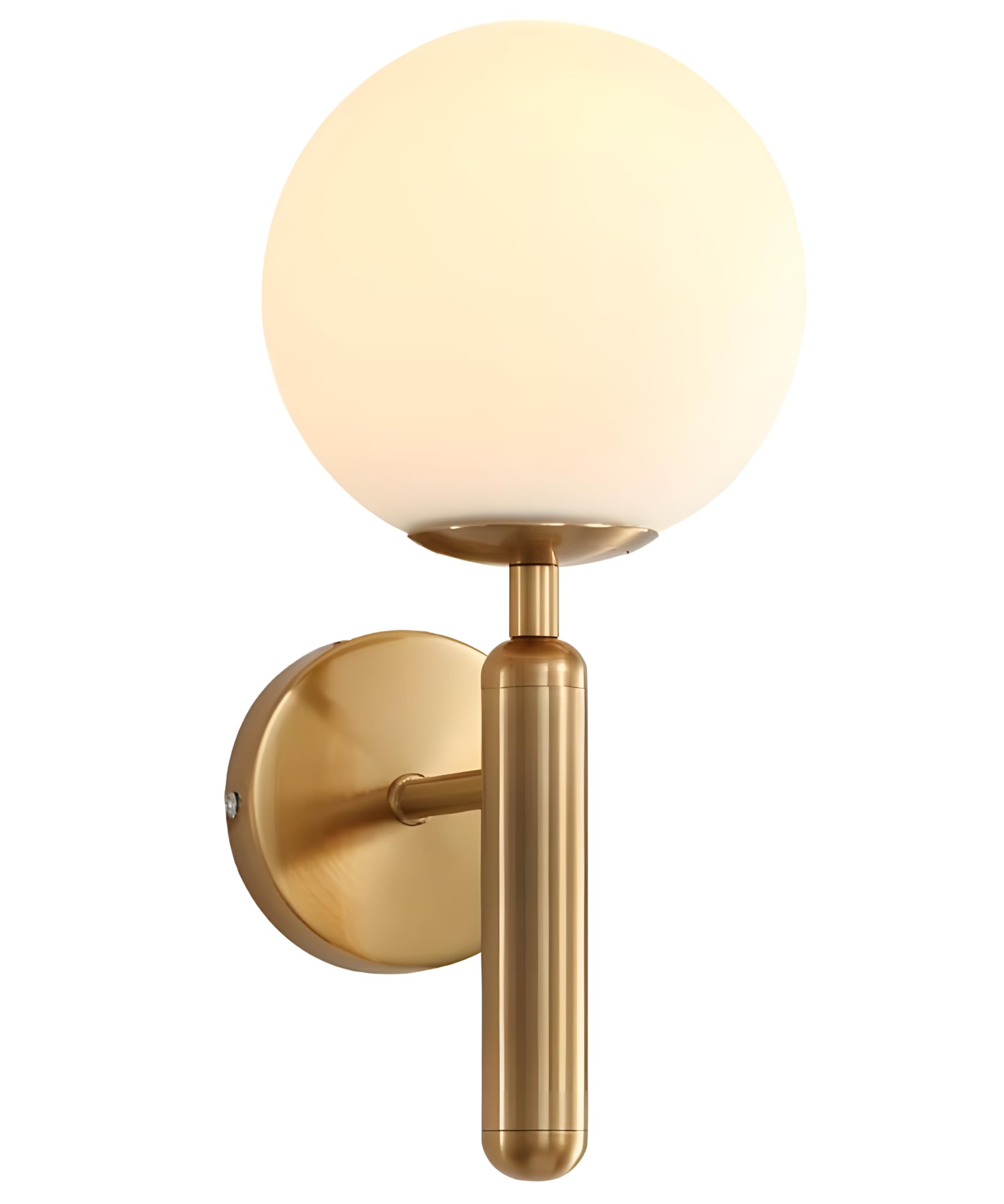 Modern Metal Wall Light - Black & Gold -6