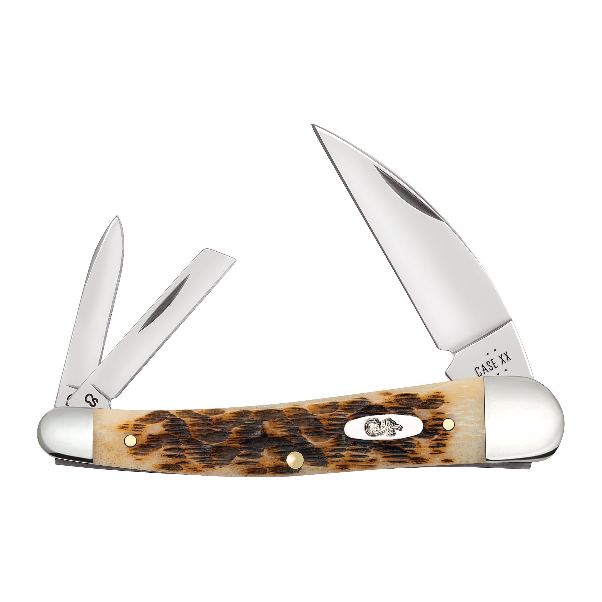 Amazon.com: Case XX Pocket Knife SEAHORSE WHITTLER AMBER BONE CS