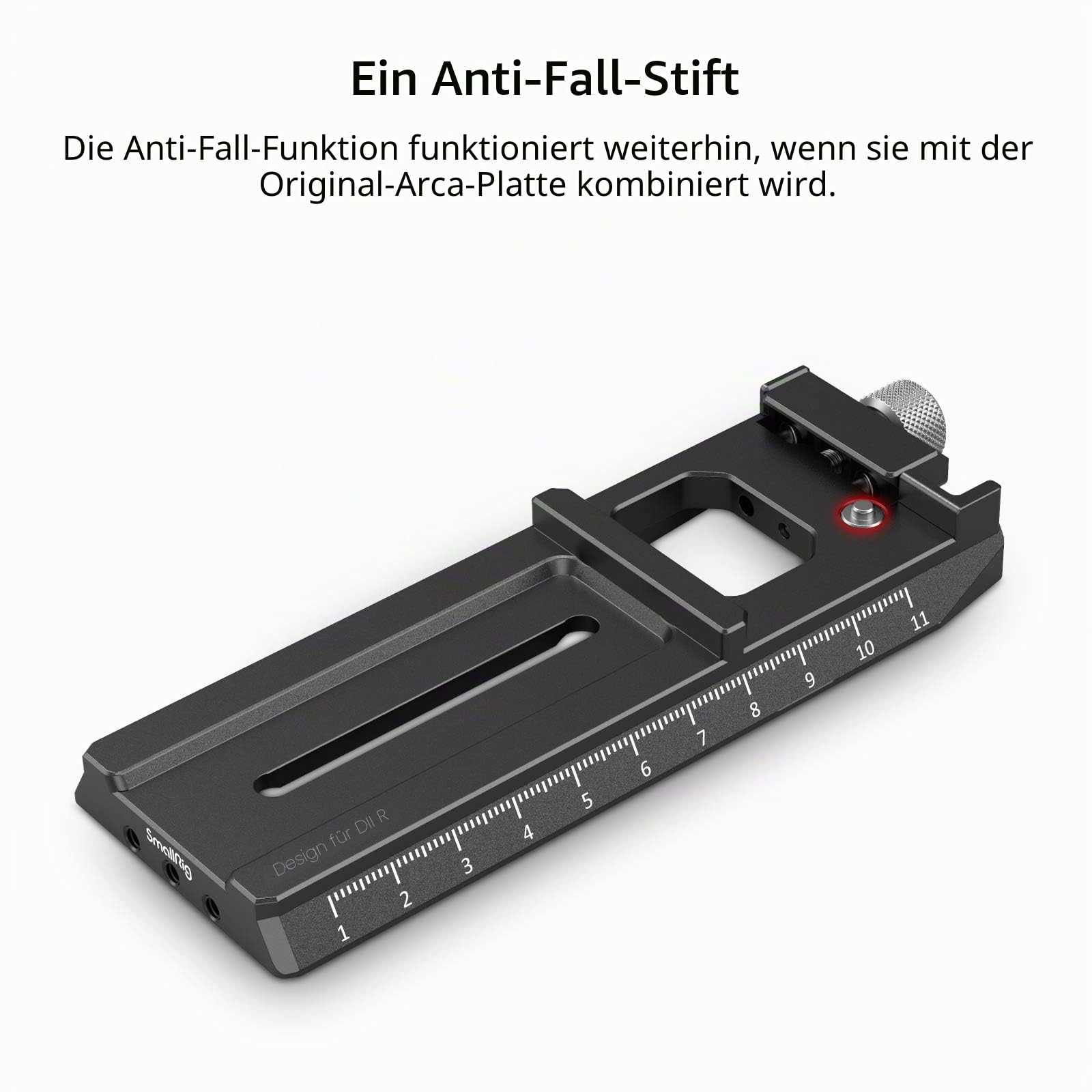 SMALLRIG RS 5/RS2/RSC2/RS3/RS3 Pro/RS4/RS4 Pro Quick Release Plate Schnellwechselplatte mit Arca-Swiss für DJI RS 2 / RSC 2 / RS 3 / RS 3 Pro/RS 4 / RS 4 Pro - 3061