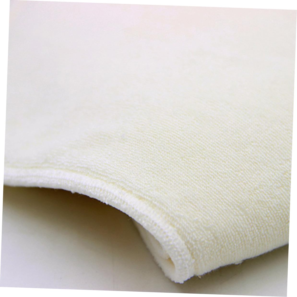 6stücke Stoffwindelunterlagen aus Bambuskohle Waschbar und Wiederverwendbar für Flüssigkeit Absorbiert durch Wildlederimitat Beige Packung