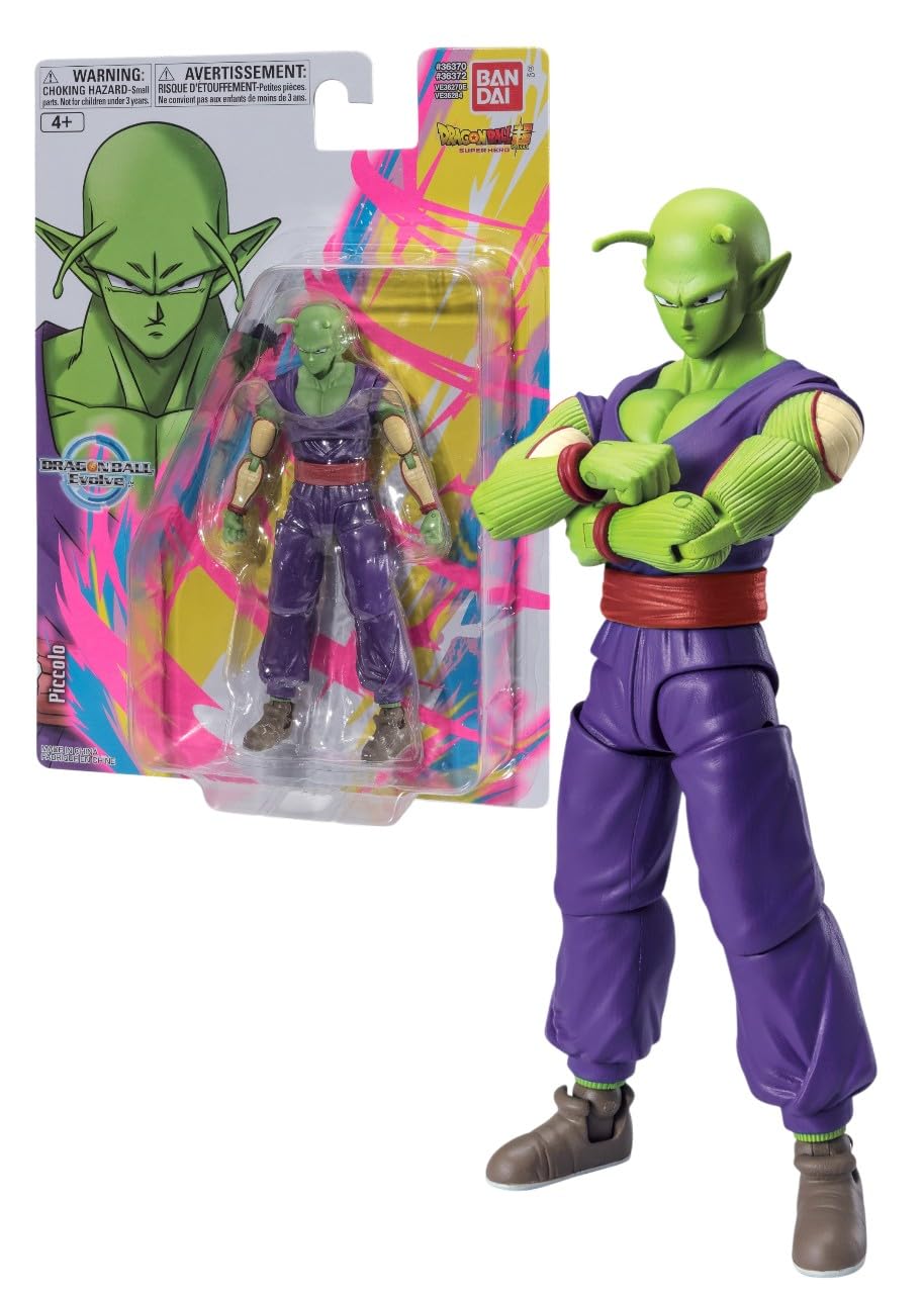 DRAGON BALL Evolve Piccolo Action Figure - 12.5cm Super Anime Toy - Bandai Collectible Action Figure - Anime Gifts for Fans