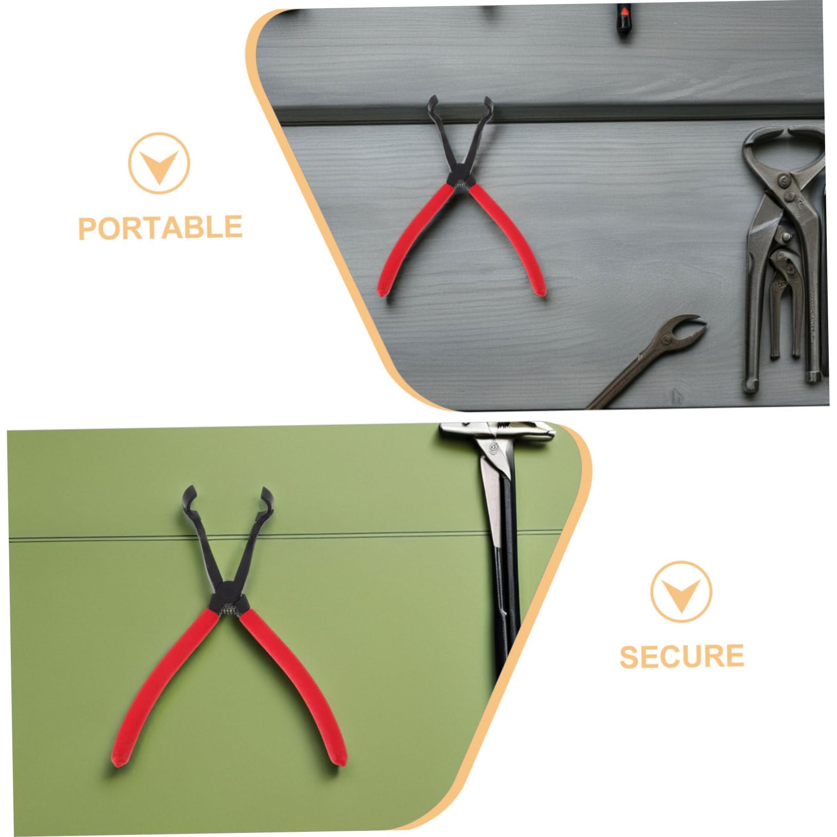 MAGICLULU Pinze per Molle di Ritorno Freno Tamburo 2 Pezzi in Acciaio al Carbonio Comfort Ergonomico per Manutenzione Efficiente in Laboratorio o DIY