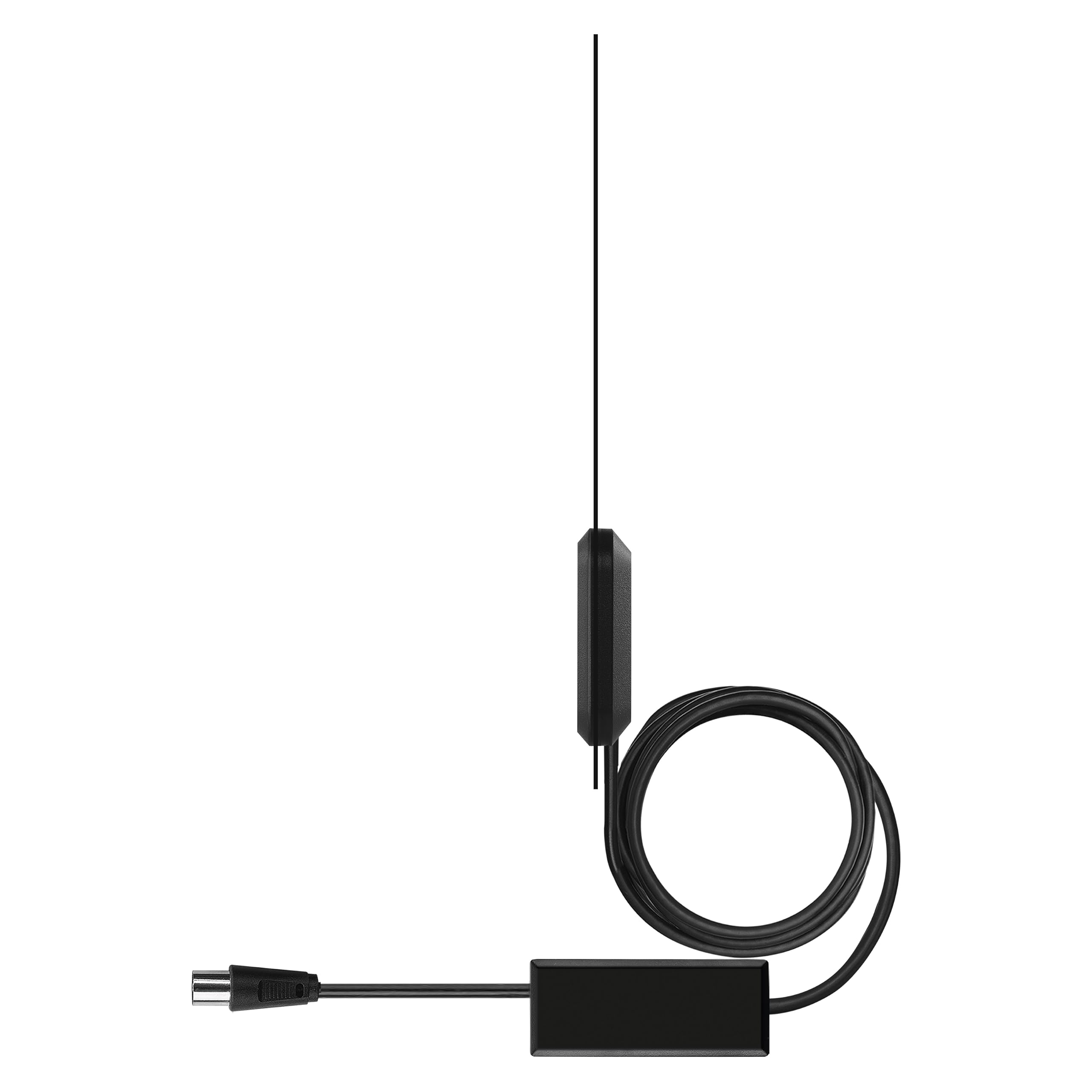 EMOS Płaska Antena Wewnętrzna J0709 - Aktywna, Cyfrowa, Telewizyjna Ze Wzmacniaczem, DVB-T/DVB-T2, Radio DAB, Filtr 3G/4G/5G/LTE, Adapter USB W Zestawie