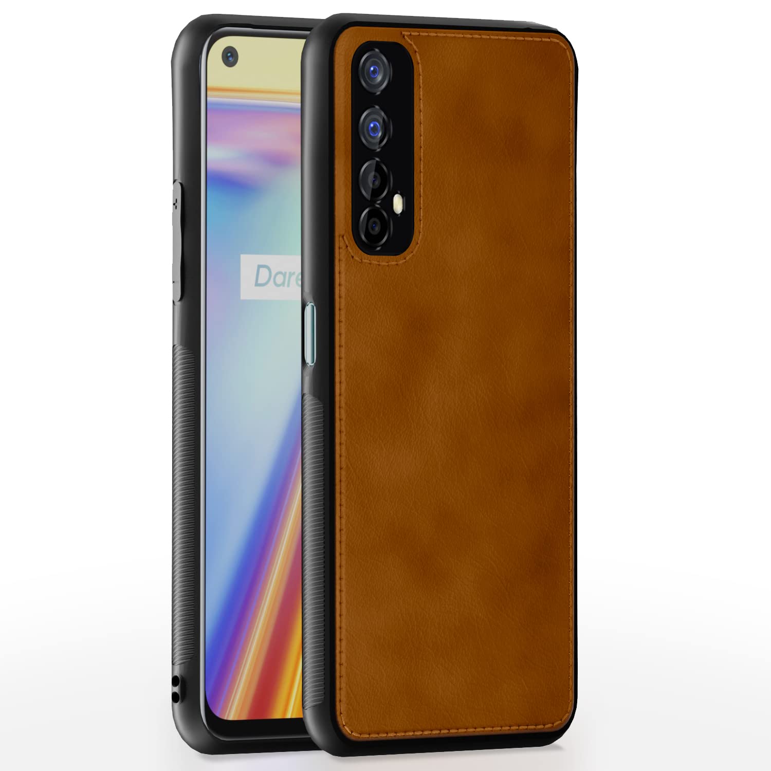 Pikkme Realme 7 Back Cover | Flexible Pu Leather | Full Camera Protection | Raised Edges | Super Soft-Touch | Bumper Case for Realme 7 (Brown) (B0C1ZCVMWX) Amazon Price History, Amazon Price Tracker