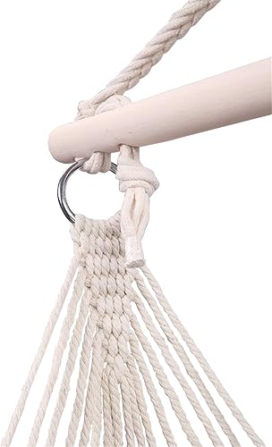 Miniatura 9 de Hamaca para exteriores con carga de 250 libras, columpio para silla de airecielo para interiores, exteriores, color beige
