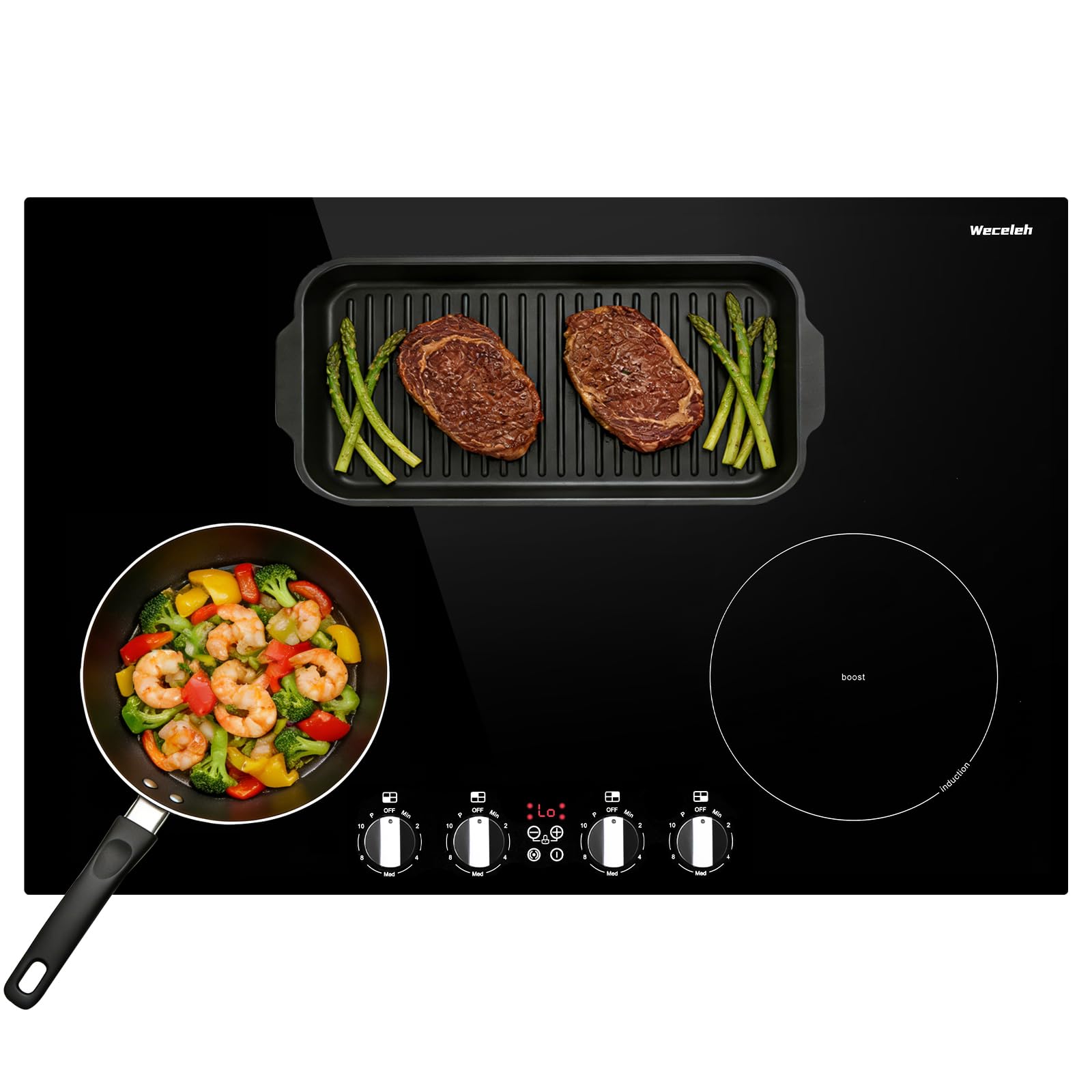 Weceleh 30 Inch Built-in Induction Cooktop