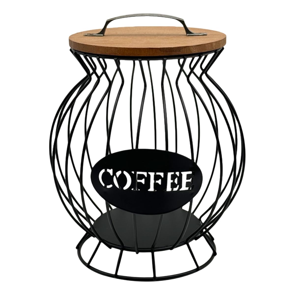 Tsophreniq Fashionable Coffee Accessory Storage Basket with Protective Lid Portable for Maintaining Cleanliness and Order Coffee Accessories Holder