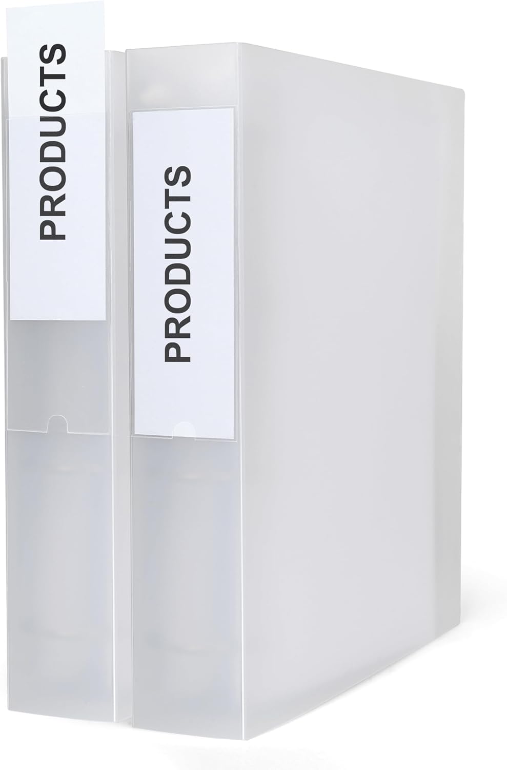 3L Label Holders Polypropylene Self-Adhesive with Inserts 55x150mm Ref 10340 [Pack of 6]