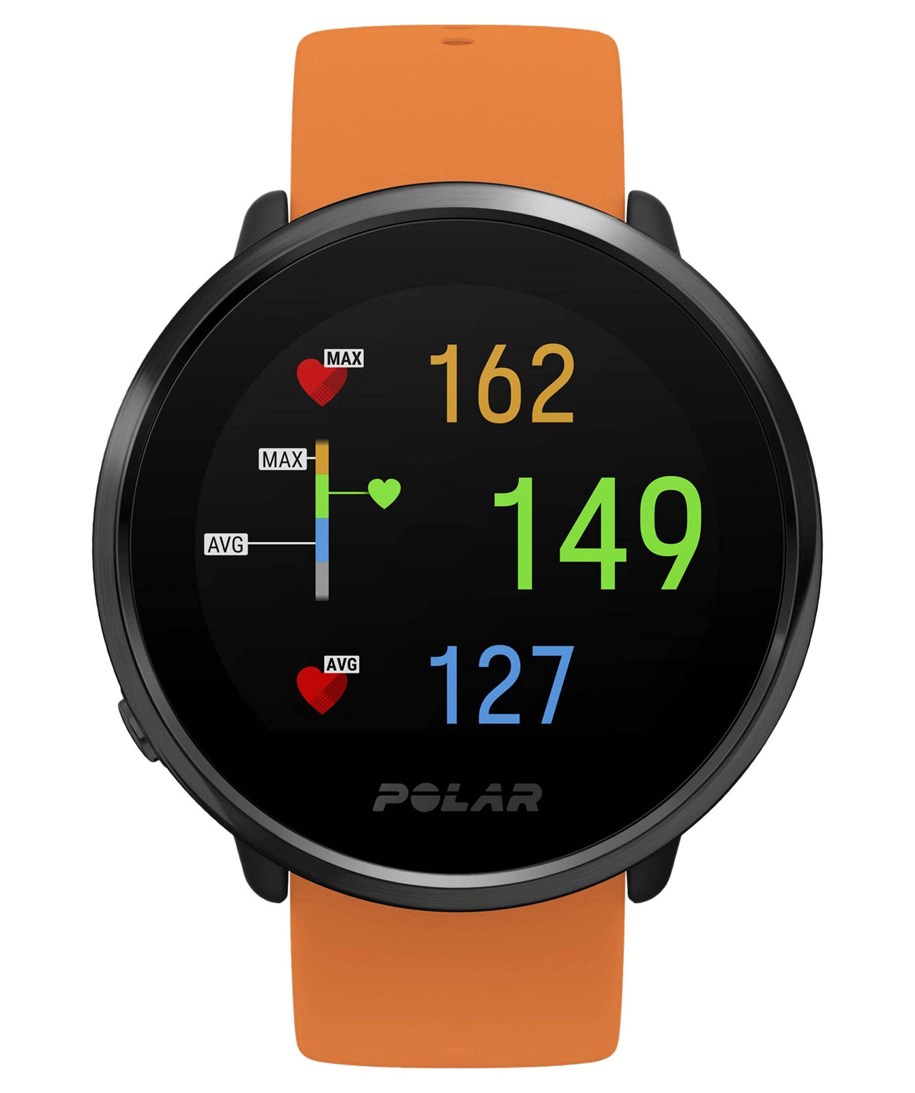 Digital Modelo Polar Ignite Black/Black M/L Incl. Orange Wristband. Marca Polar