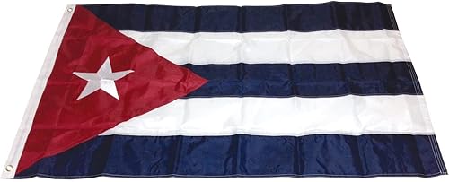 Miniatura 2 de Premium 4X6 FT Embroidered Cuba Cuban 210D Sewn Nylon Flag Grommets