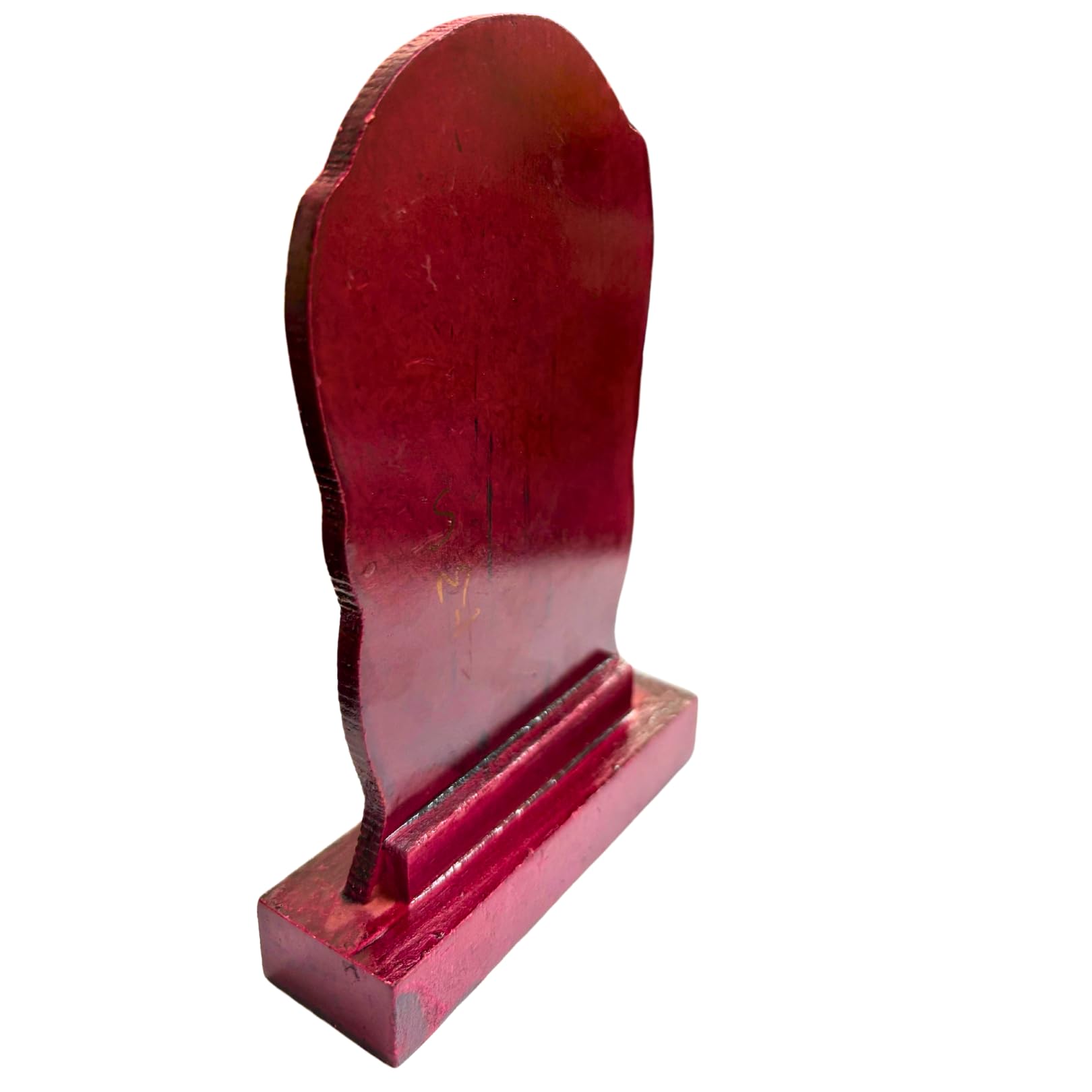 Art Deco Trophy Award Plaque, Gold and Burgundy, Decorative Display Stand, Wooden Stand, Wooden Polished, Logo Printing, Writings & Customisation Available (Set of 10, Large (6.5 inches)) 3