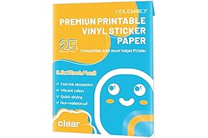 Printable Transparent Vinyl Sticker Paper for Inkjet Printer