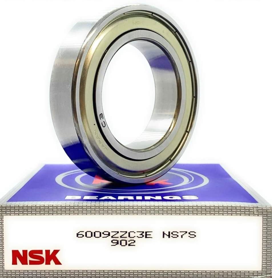 NSK 6009 ZZ Deep Groove Radial Ball Bearing 45x75x16mm 6009