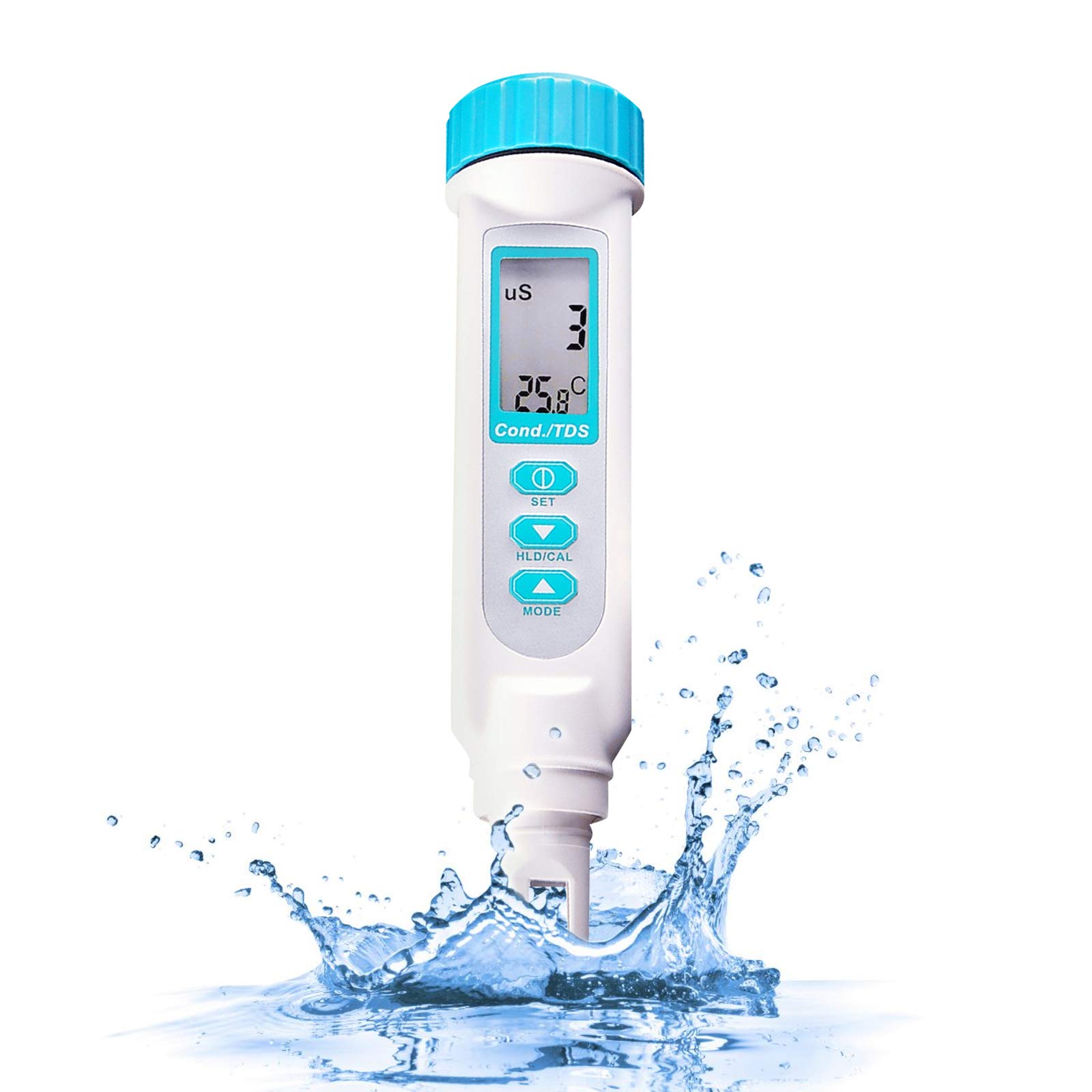 Pen-Type TDS and Temperature PPM PPT Combo Meter for EC Conductivity, uS mS C/F