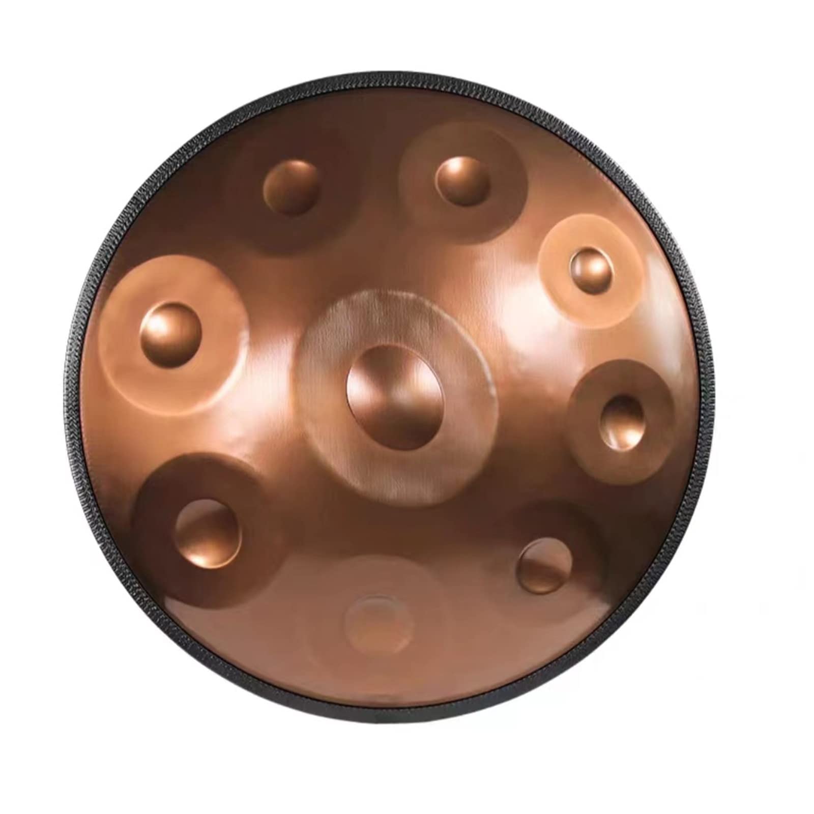 Bęben stalowy Handpan 440 Hz 9 nut 22-calowy „Gold Performer” w d-moll ze stojakiem na handpan, etui na handpan