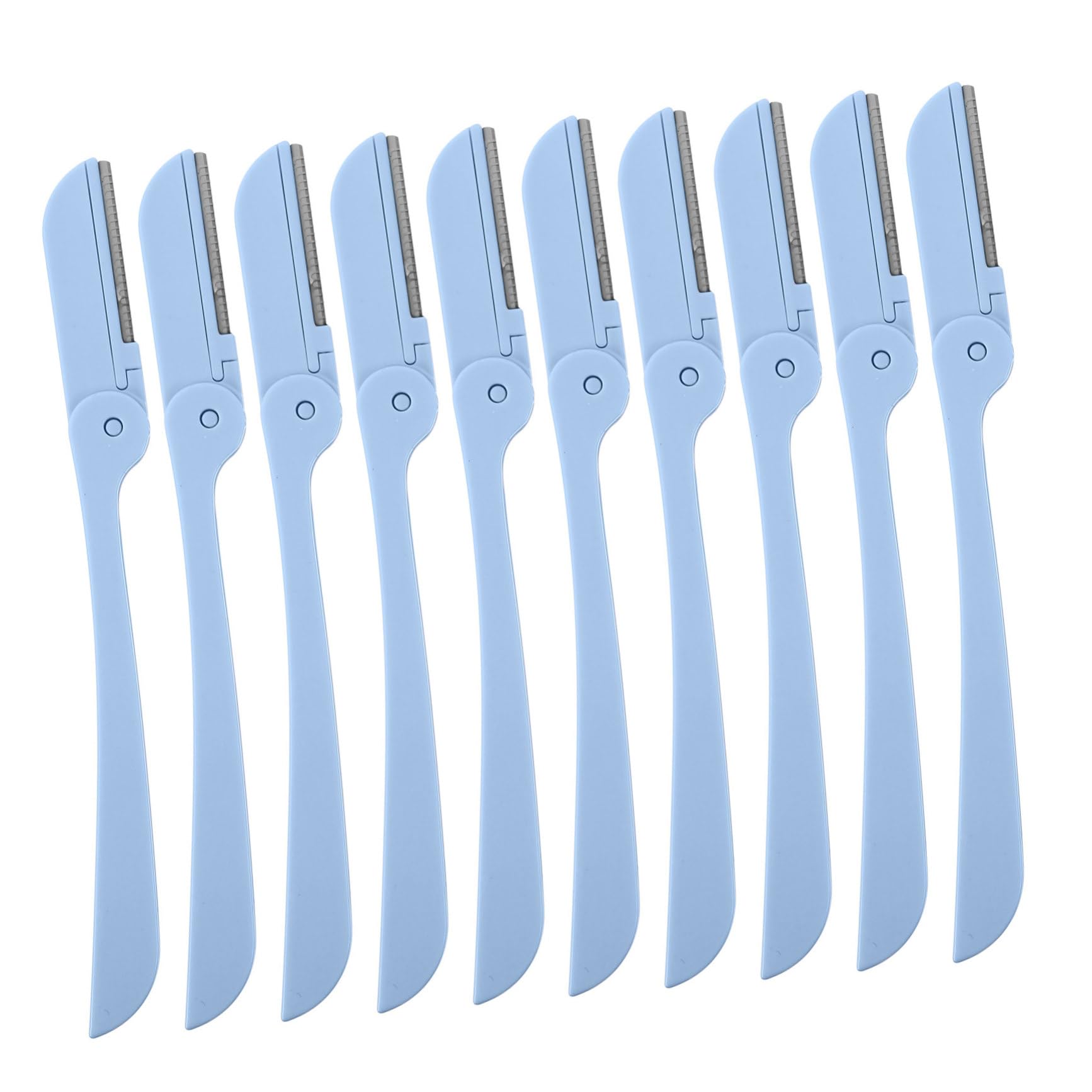 Outanaya 10pcs Portable Eyebrow Razor Trimmer Foldable Brow Shaver for Women Makeup Tool Kit Stylish Eyebrow Sharper