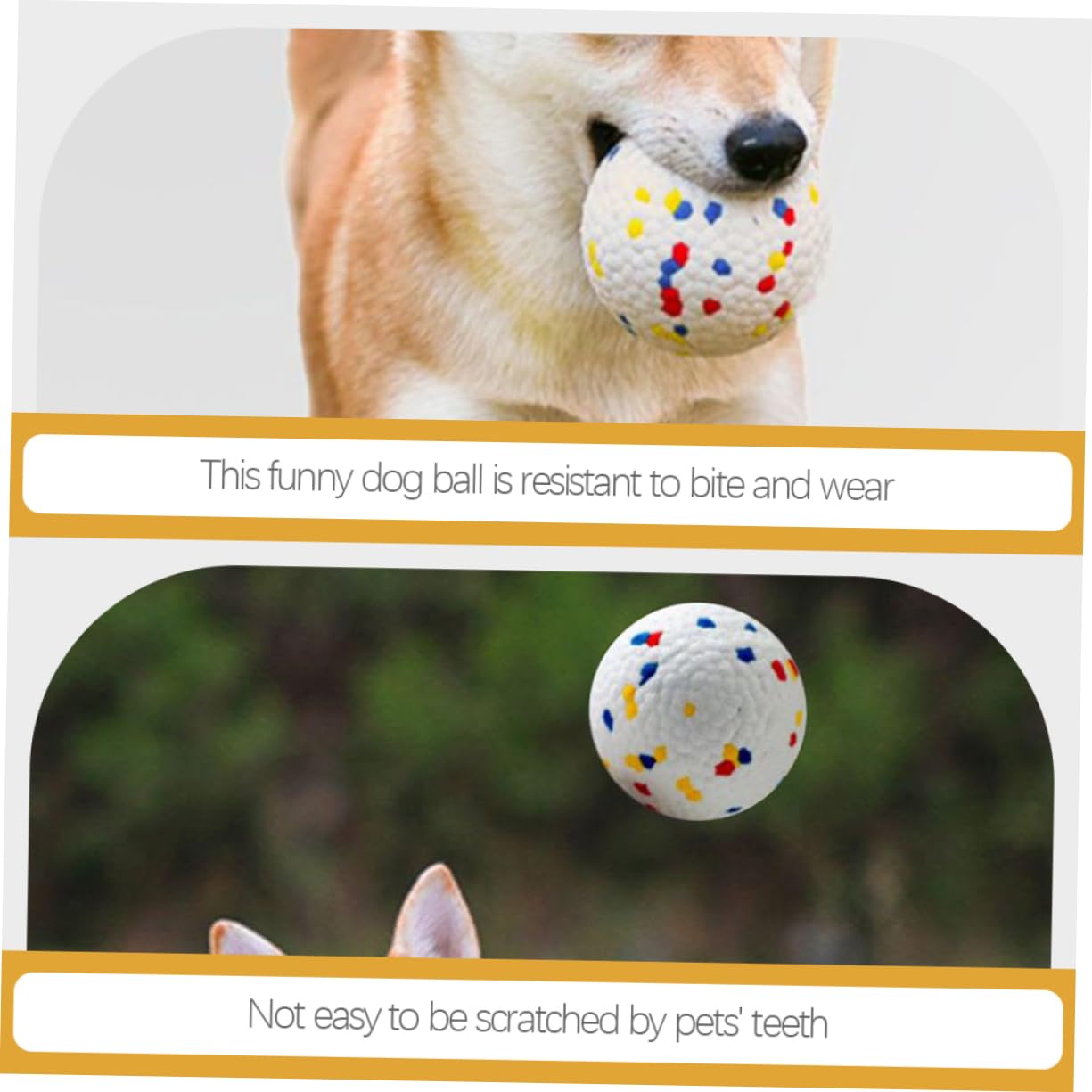 POPETPOP 4 Stück Hüpfender Ball Schmeiß Es Eier Bälle Für Hunde Beißspielzeug Für Welpen Welpen-backenzahnkauer Welpenkaustock Welpenzahnplüsch Interaktive Kugel Groß E-TPU-Material