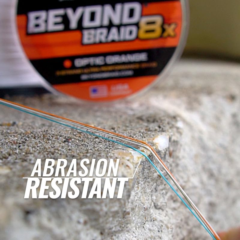 Image of Beyond Braid Braided Fishing Line -Super Strong - Abrasion Resistant - No Stretch -Blue Camo, Moss Camo, White, Green, Pink, Blue, 4 Strand 8 Strand