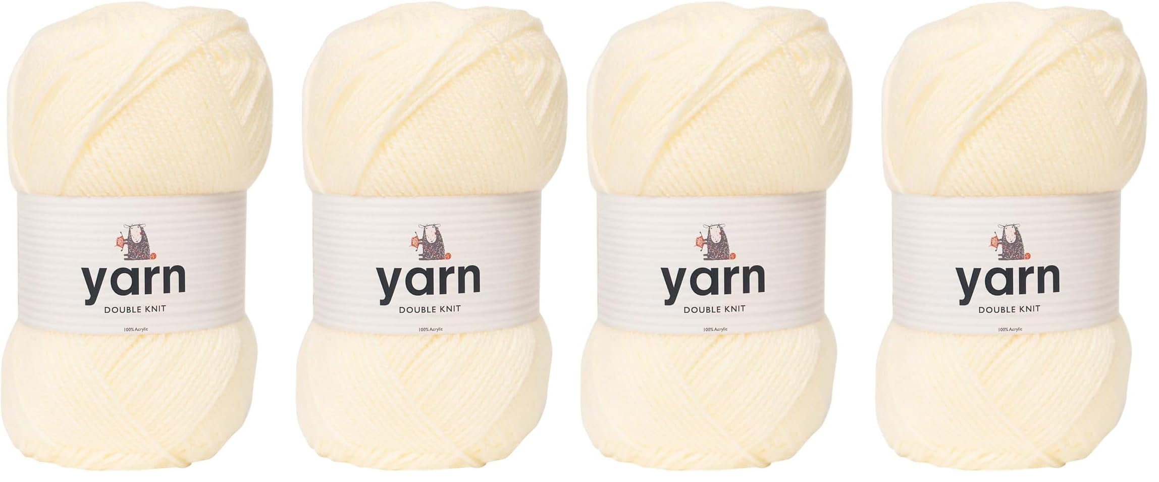 KORBOND DK Black Yarn - 100g Acrylic Wool - Lightweight, Hypoallergenic & Durable Double Knit Crochet Yarn Knitting Wool (290m Total) — view 13