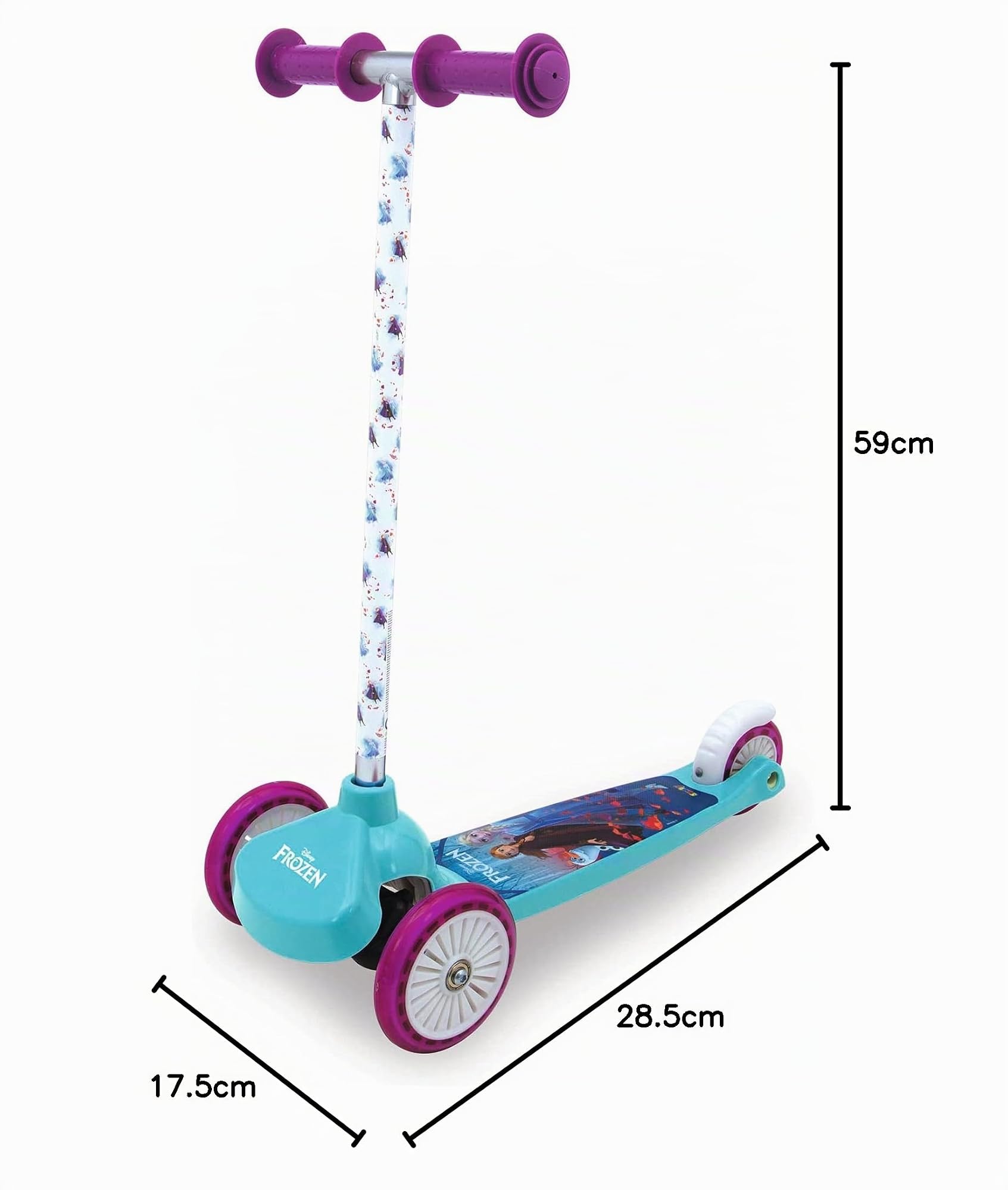 Smoby - Monopattino 3 Ruote Twist Disney Frozen 2, 7600750228, + 3 Anni