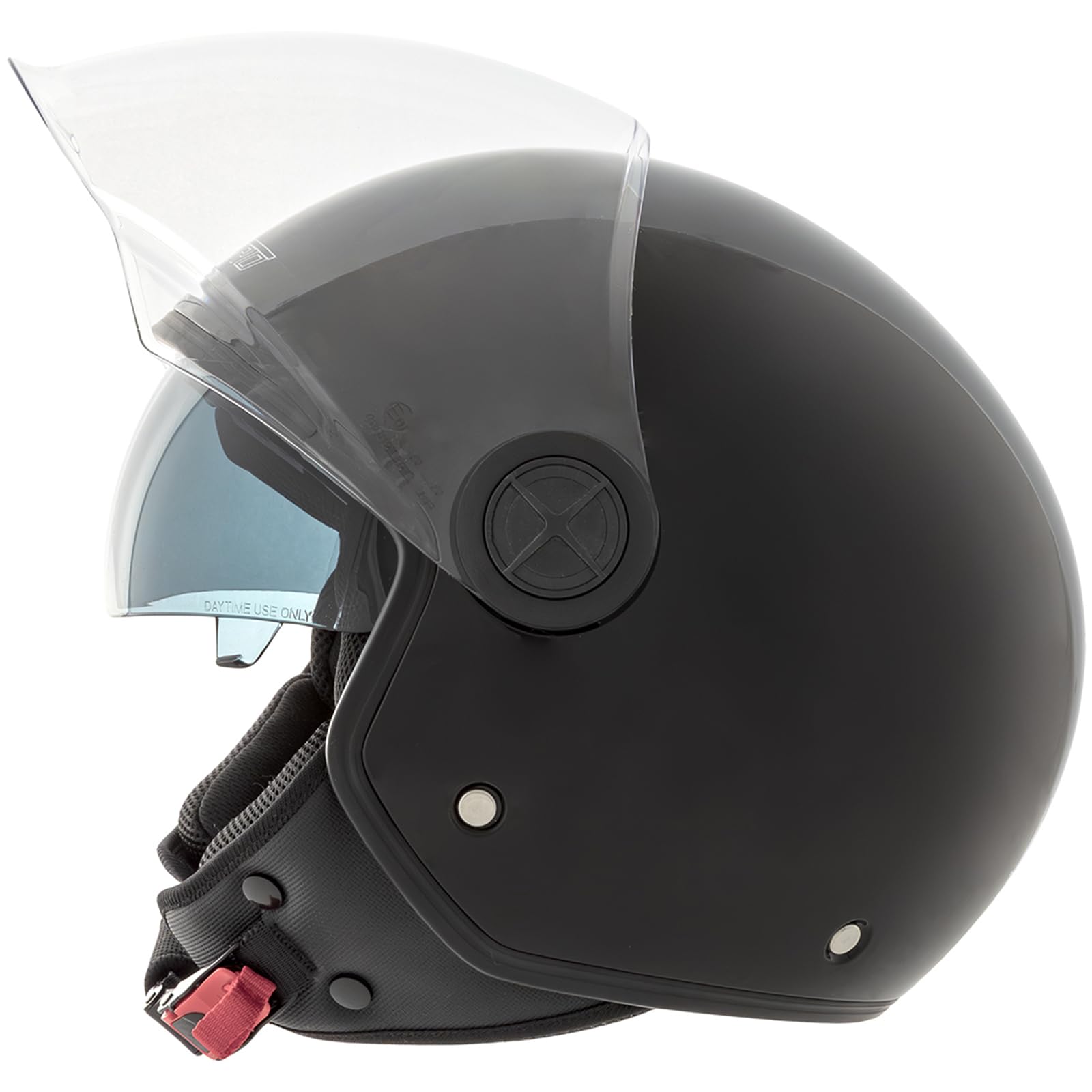 A-pro Casque Moto Scooter Jet Double Visiere pare-soleil ECE 22 Noir L