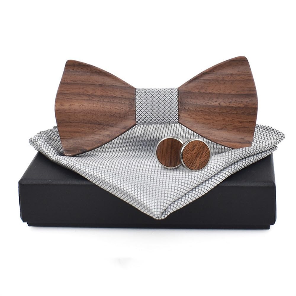 Conjunto De Pajarita para Novio Pajarita De Madera (Colour 2)