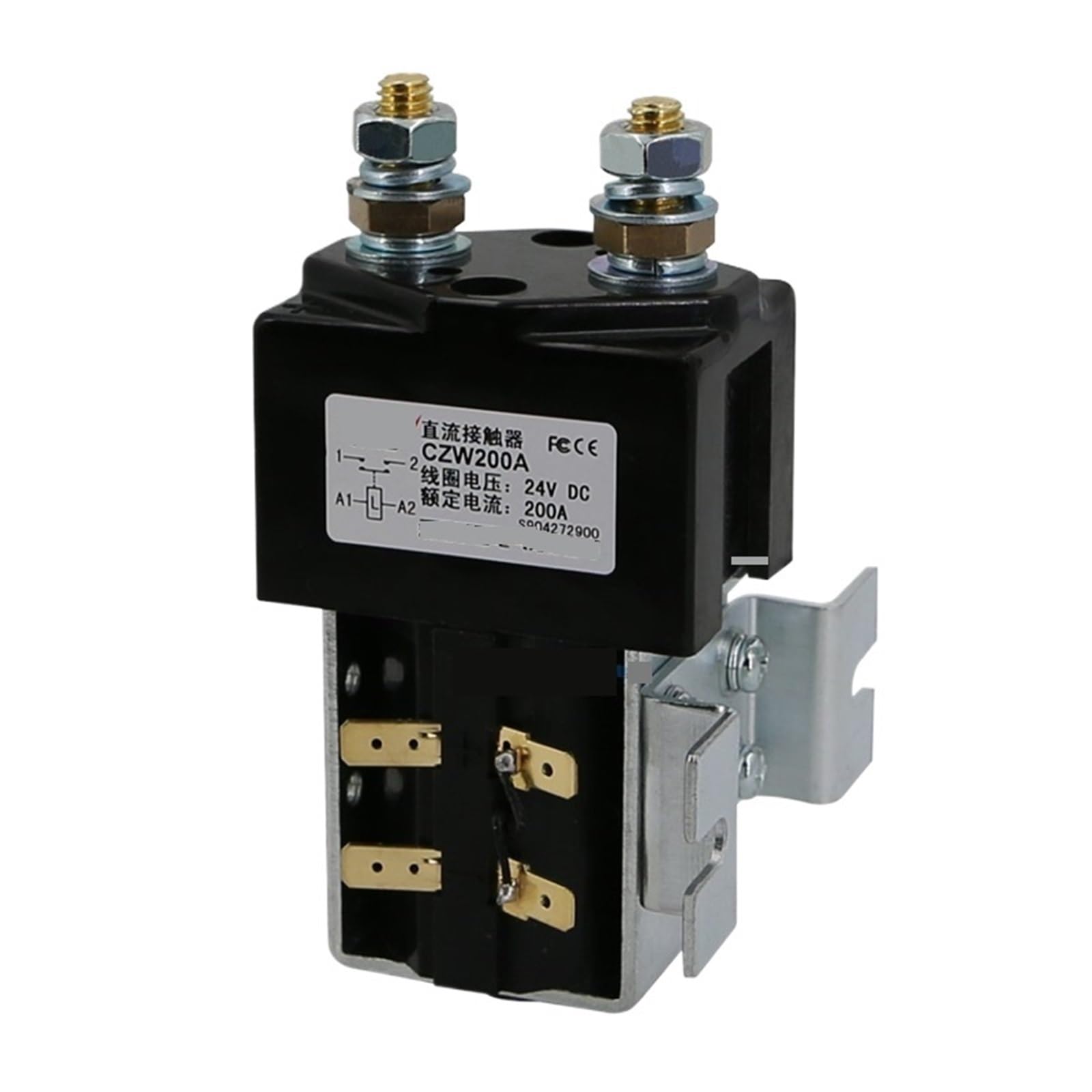 KNIUWMBMH DC Contactor CZW200A Power Relay 12V-96V(24VDC)