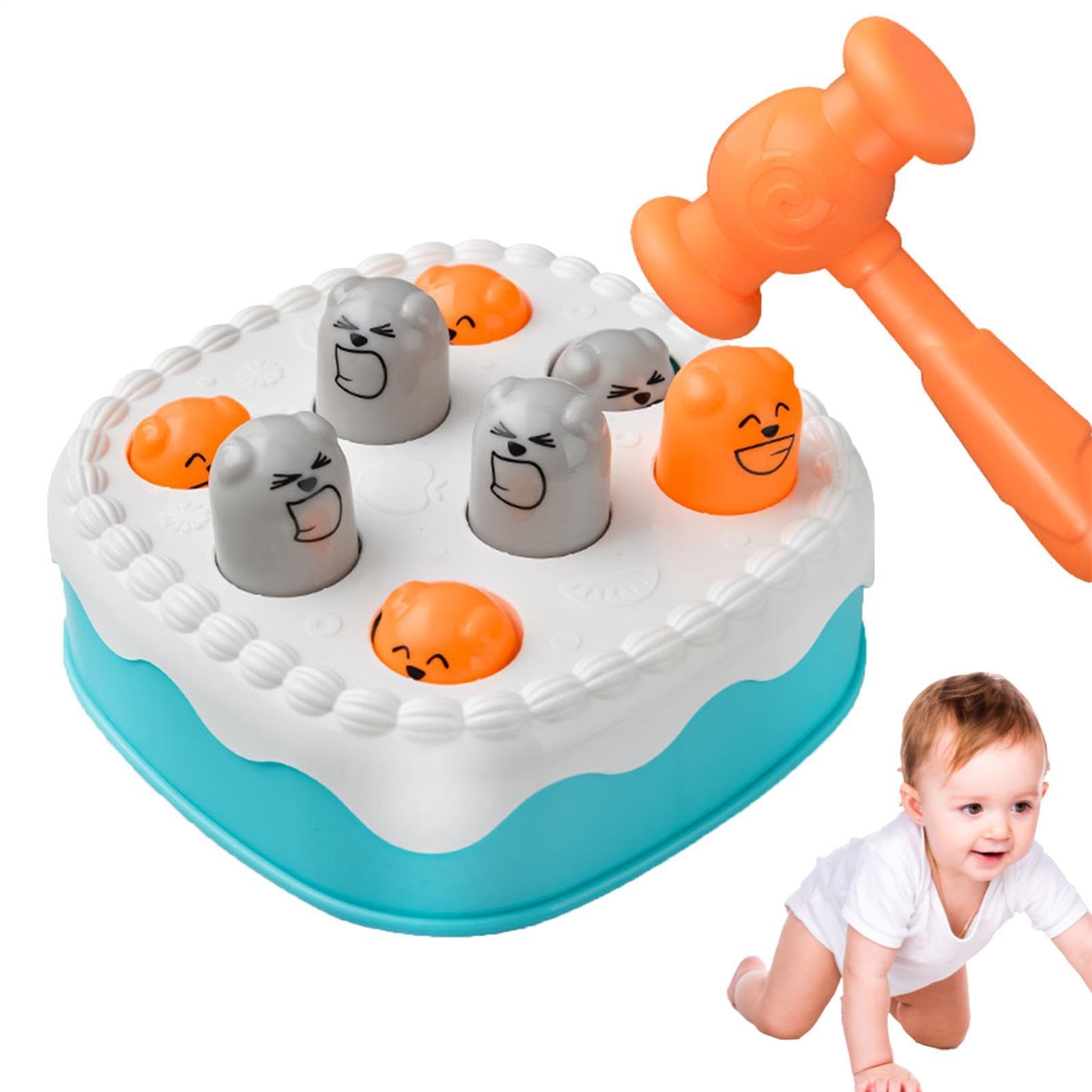 Whack Game Mole - Hammering Pounding Toy, Cake Shape Wack Moles Hammer Games,Wack A Mole Game, Early Learning And Interactive Play Pounding To For Indoor Boys Girls Aged 1-3 Years Old