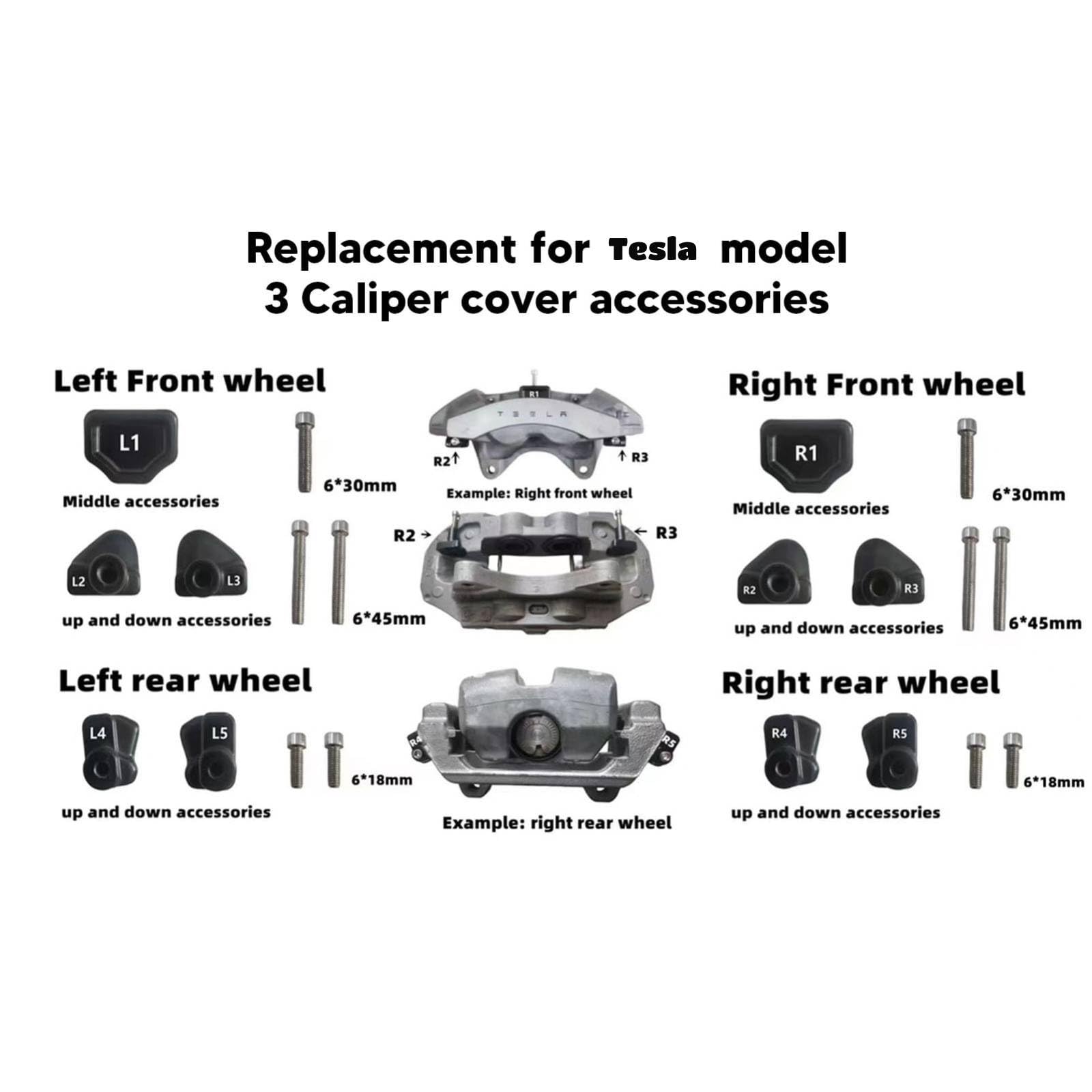 4 Stück 18 Zoll 19 Zoll Auto-Bremssattelabdeckungen Scheibenbremssattelabdeckungen Bremssattelabdeckung Schutz Bremssattel-Erhaltungsabdeckung für Autos (Blue)