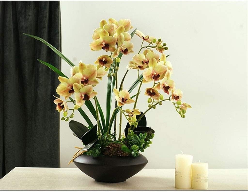 XDLEDMKIZ Orchid Artificial Flowers Plant Faux Orchids Touch Realistic Flowers Artificial Flowers Creative Orchids Artificial Phalaenopsis Flowers Decoration natural look