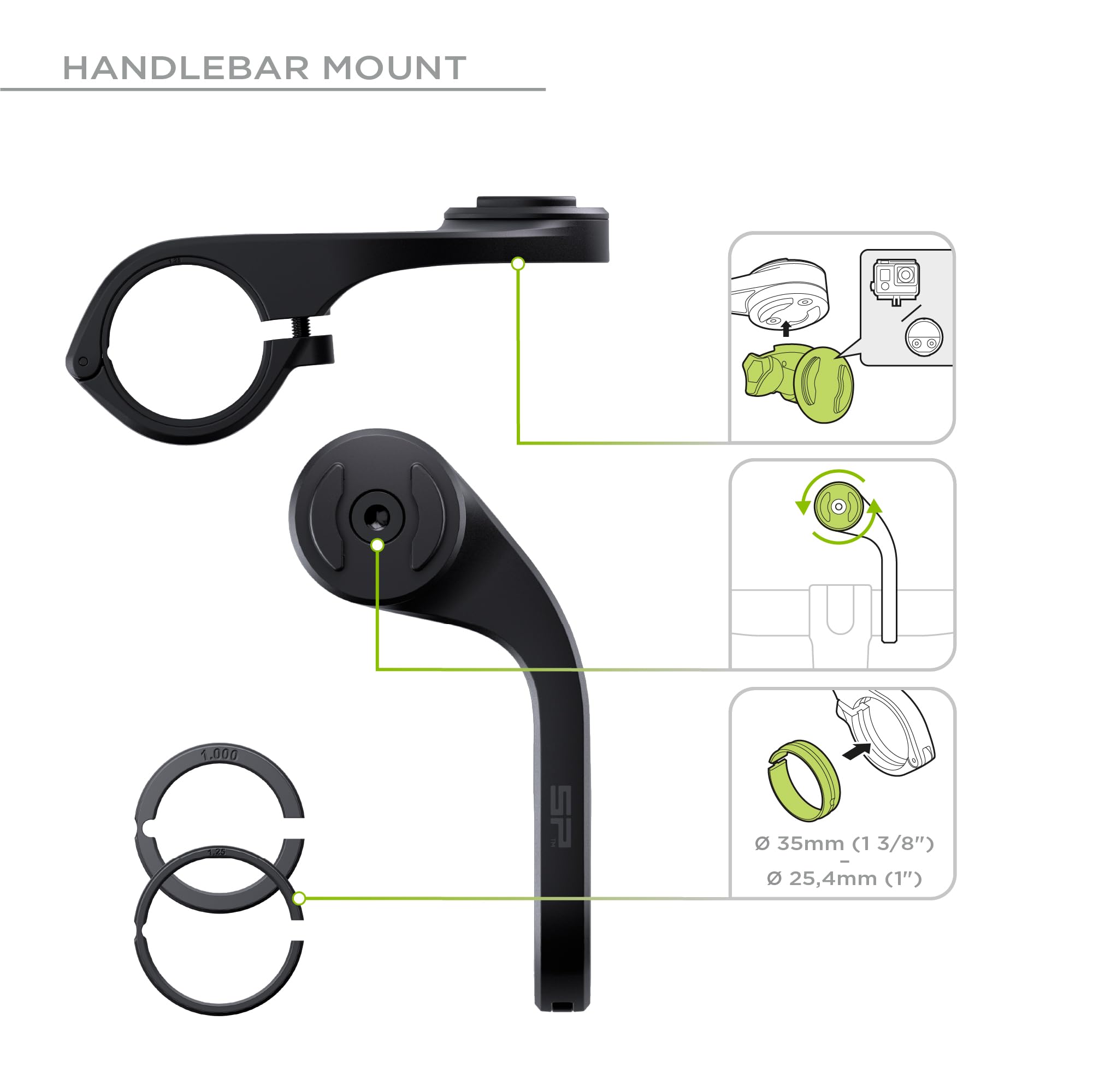 SP CONNECT Road Bike Bundle | SPC+ | kompatibel mit Samsung S24 Ultra | Handyhalter für Road Bike| Fahrrad Handy Halterung Gadget