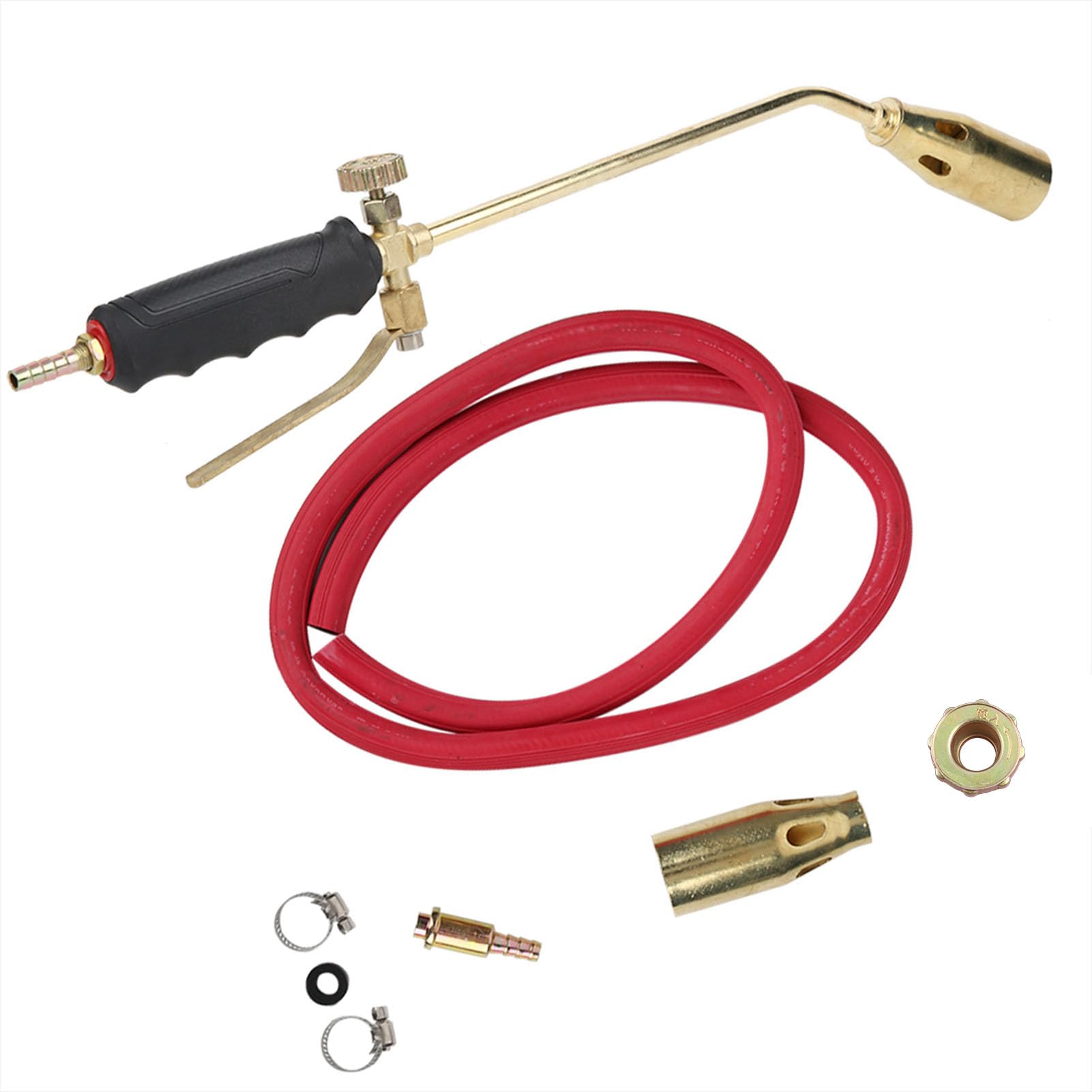 Kit de Chalumeau au, Brûleur de Gaz avec Tuyau, Brûleur de Toiture, Chalumeau pour la Cuisson et la Décongélation, Barbecue, Fonte de Neige
