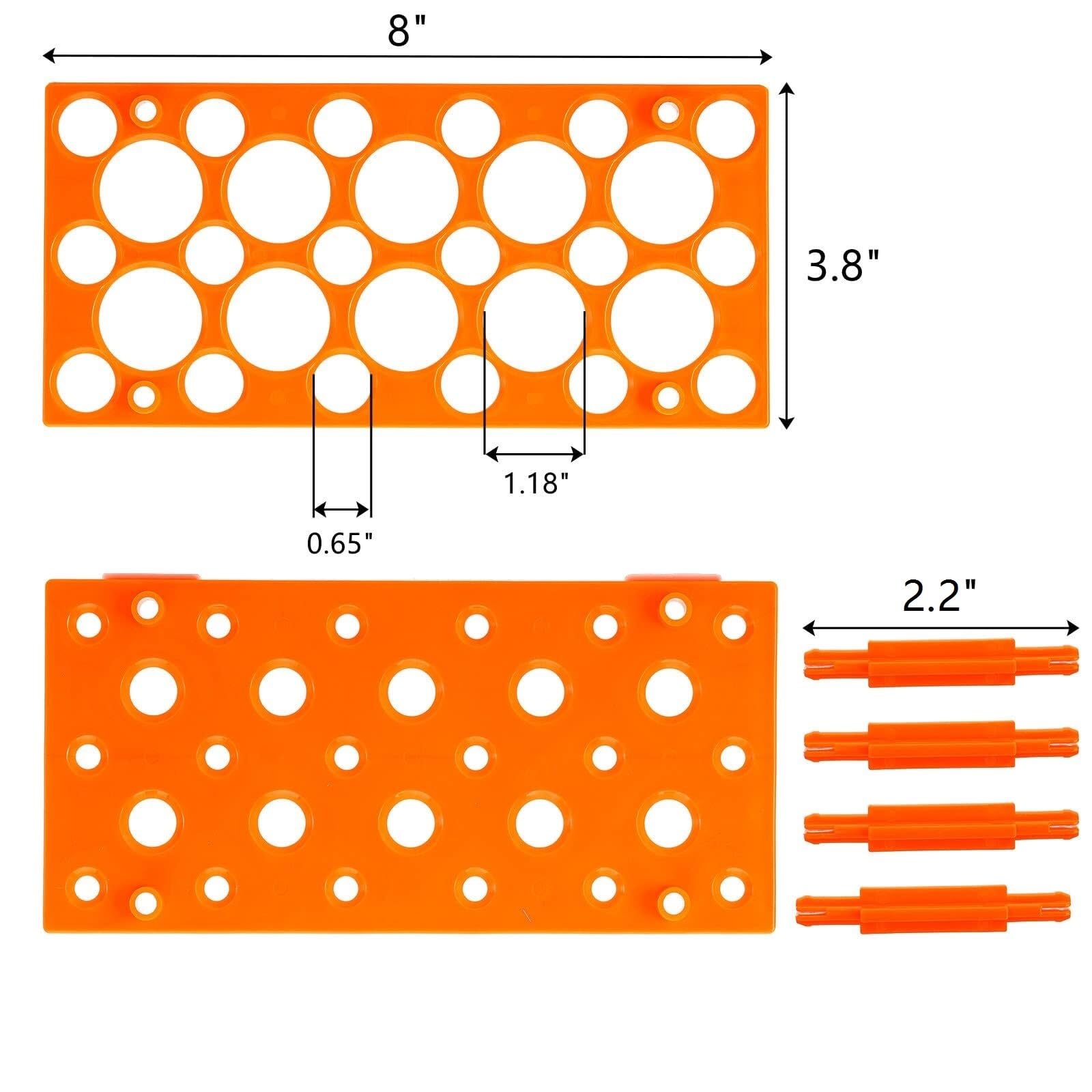 Reagenzglasständer Waschbar 6er-Pack 28-Well-Reagenzglasgestelle, Kunststoff-Reagenzglashalter for Laborzentrifugen, for 10 ml/15 ml/50 ml-Röhrchen Schule Labor