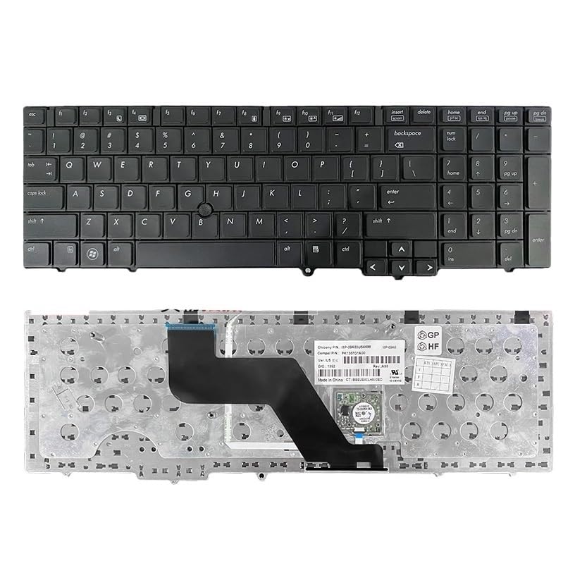 Clavier ordinateur portable HP EliteBook 8540p 8540w de remplacement