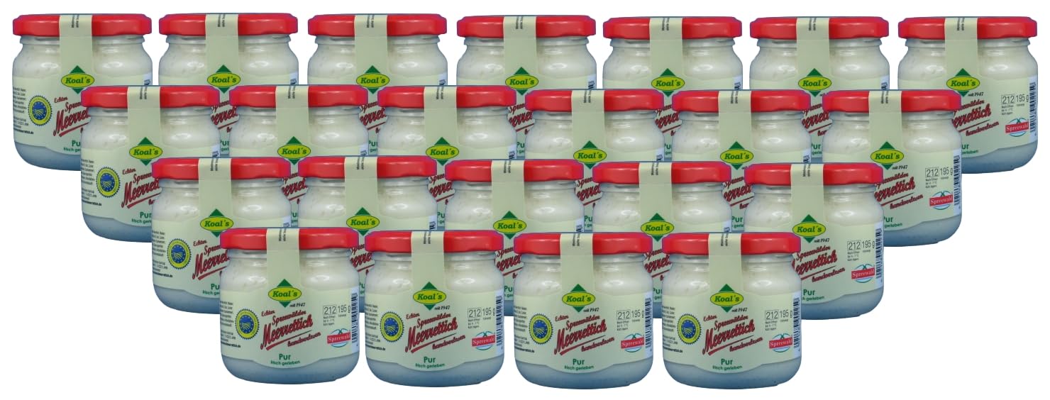 24 x Koal's Echter Spreewälder Meerrettich Pur frisch gerieben 4,56 kg
