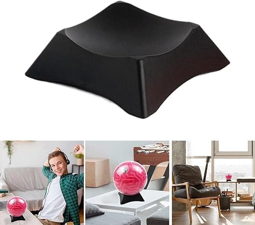 Miniatura 9 de 1 soporte de exhibición de bola negra, exhibición y almacenamiento de recuerdos, base de soporte para silla de pelota de ejercicio, estante de