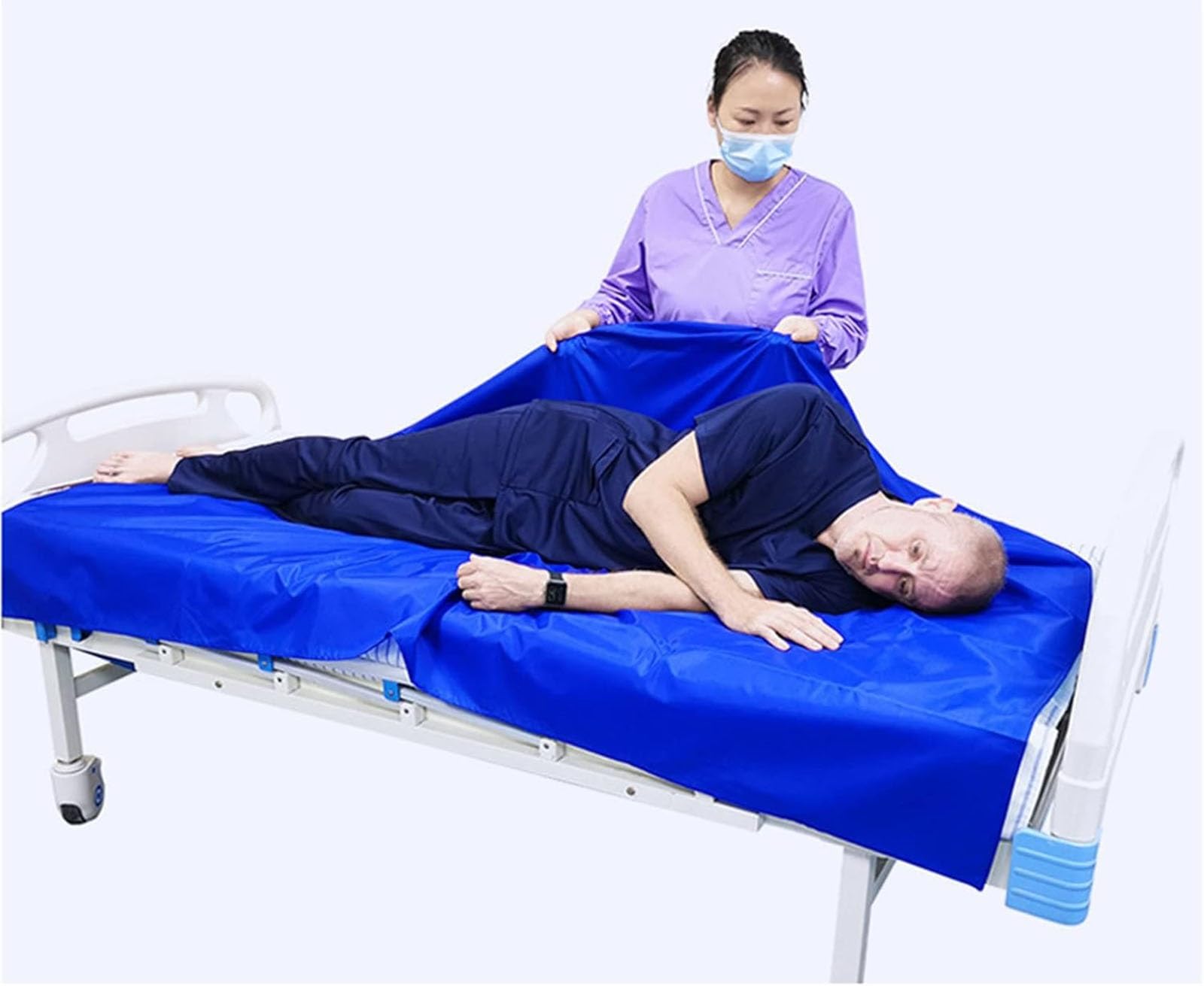 Sábana Deslizante para Pacientes para Traslado de Pacientes y Reposicionamiento en Camas, Hospitales y Cuidados Domiciliarios, Sábanas Deslizantes para Ayudar a Trasladar a Ancianos(200*68cm)
