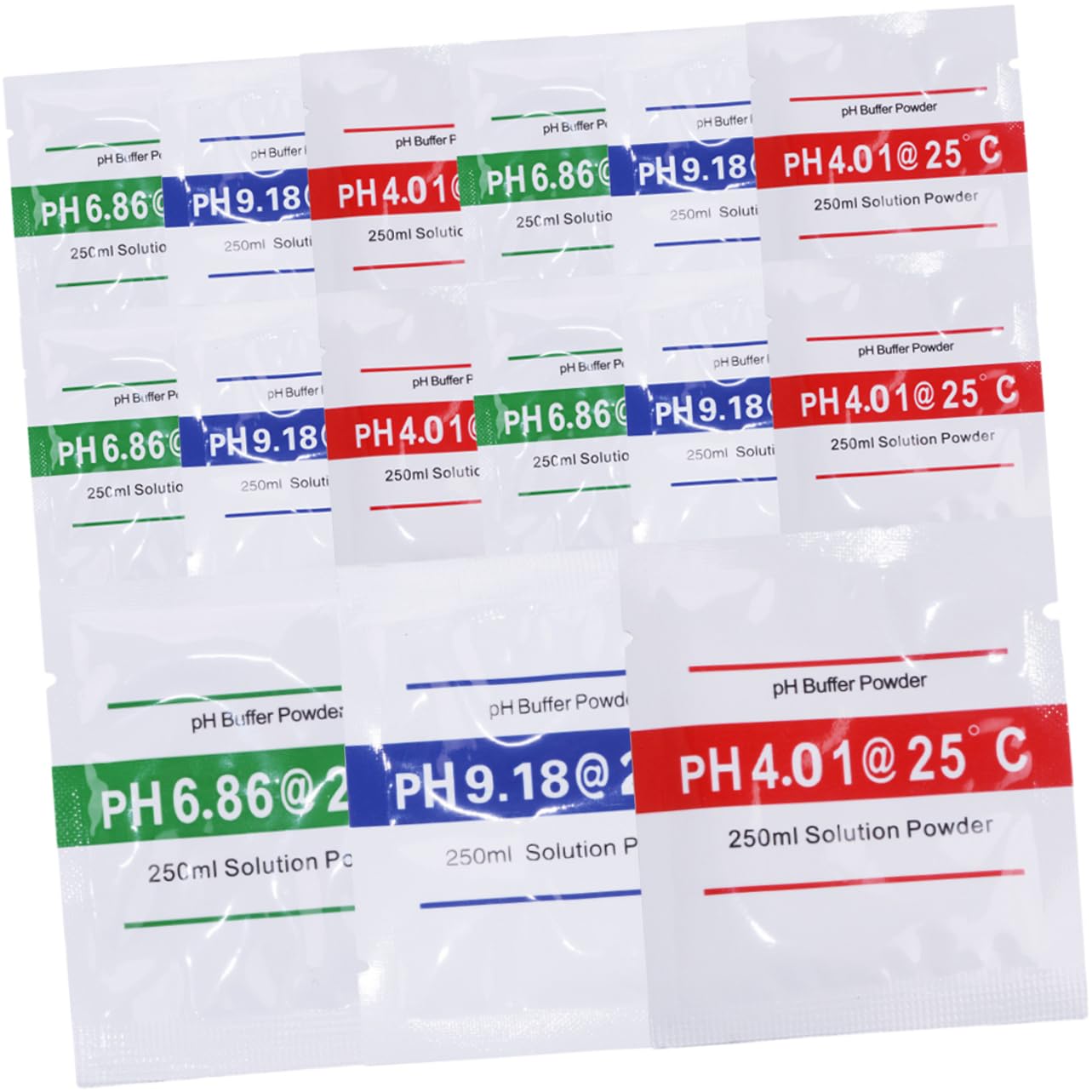 ROMISBABA Ph Calibration Powder Ph Meter Brewing Kit Ph 4.01 6.86 9.18 Calibration Powders 15 Packets