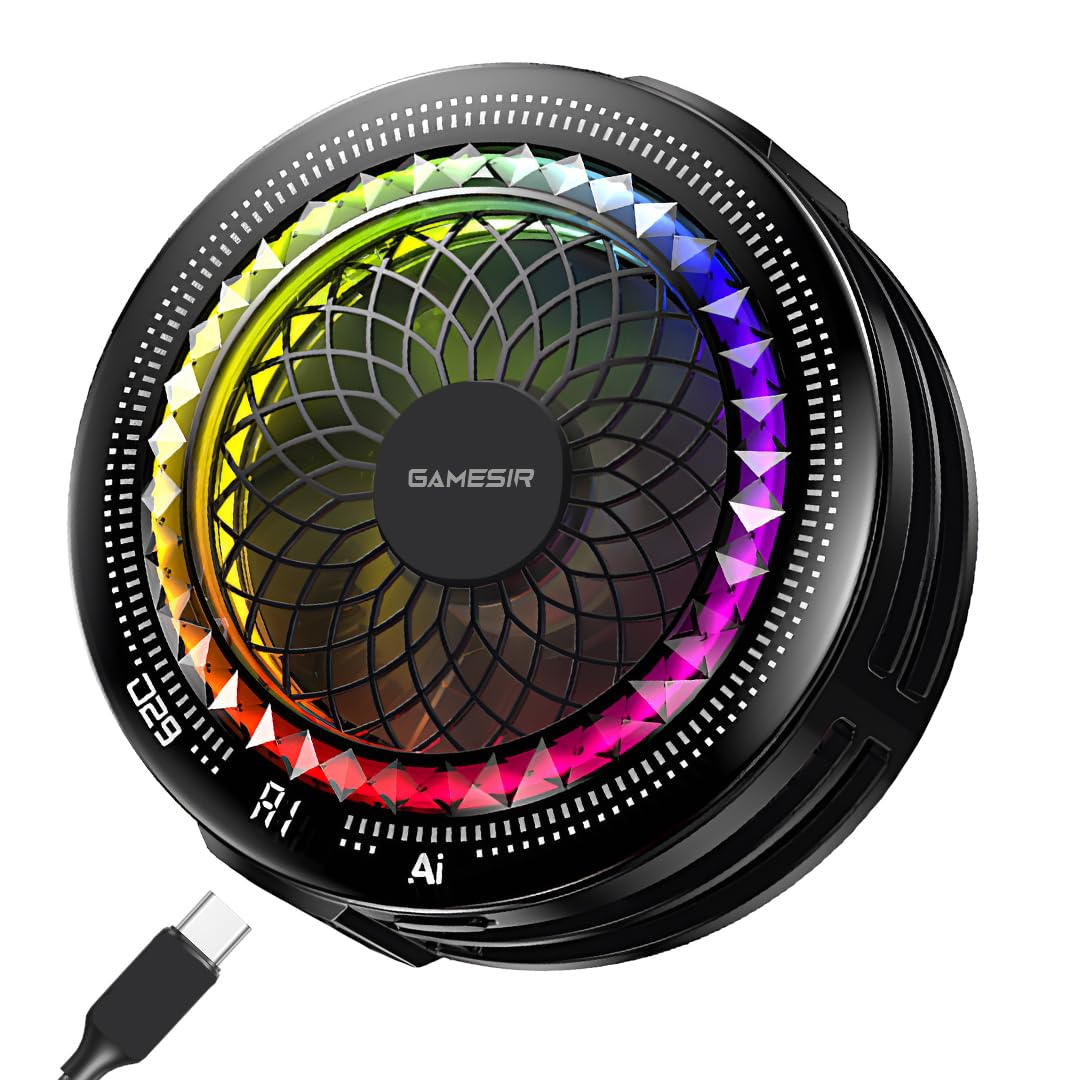 PunnkFunnk Fast Cooling Semiconductor Phone Cooler | Mobile Phone Cooler for Gaming | Low Noise Portable Mobile Radiator | RGB LED Cooling Fan for Android & iPhone (Black)-image-18