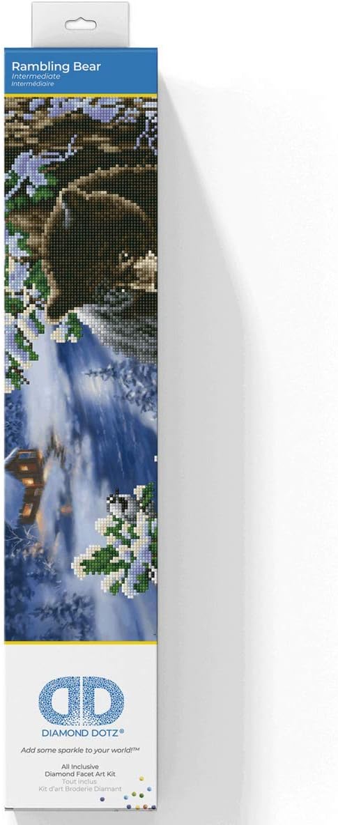 DIAMOND DOTZ Complete Diamond Facet Art Kit Rambling Bear