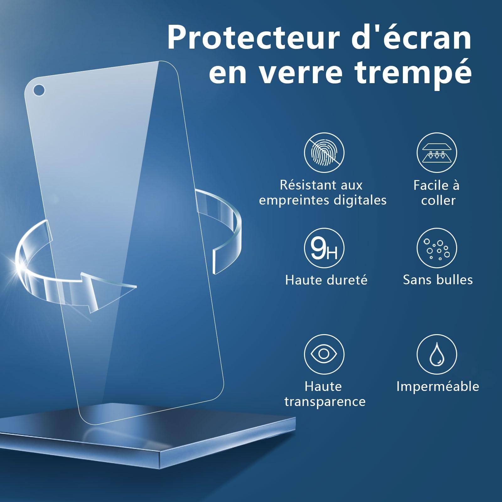 PELLICOLA VETRO TEMPERATO OPPO A76 CPH2375 PROTEZIONE SCHERMO