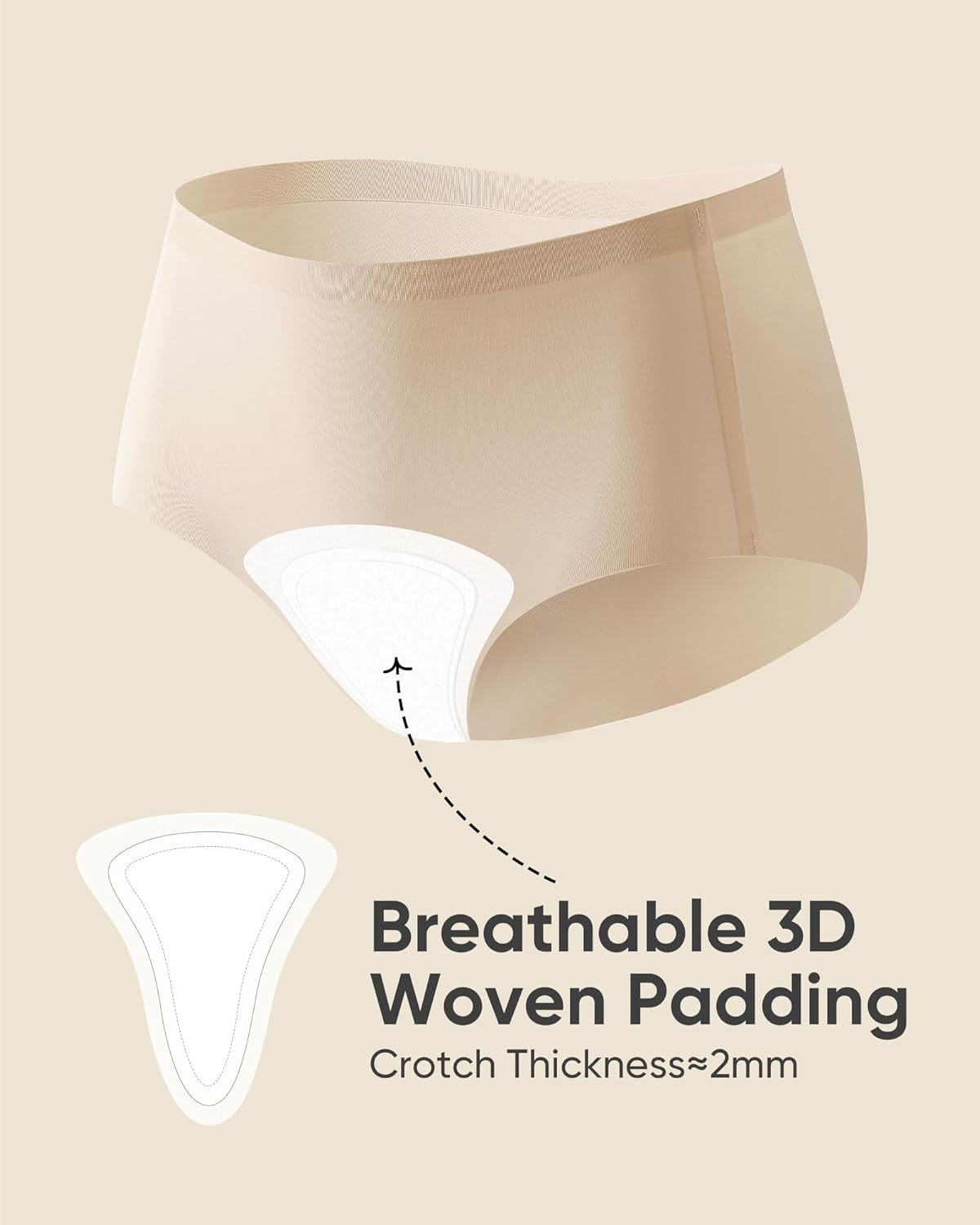 Camel Proof Underwear for Women Seamless Thongs with Camel Concealer Toe No Show Yoga Bikini Workout Panties - Image 3