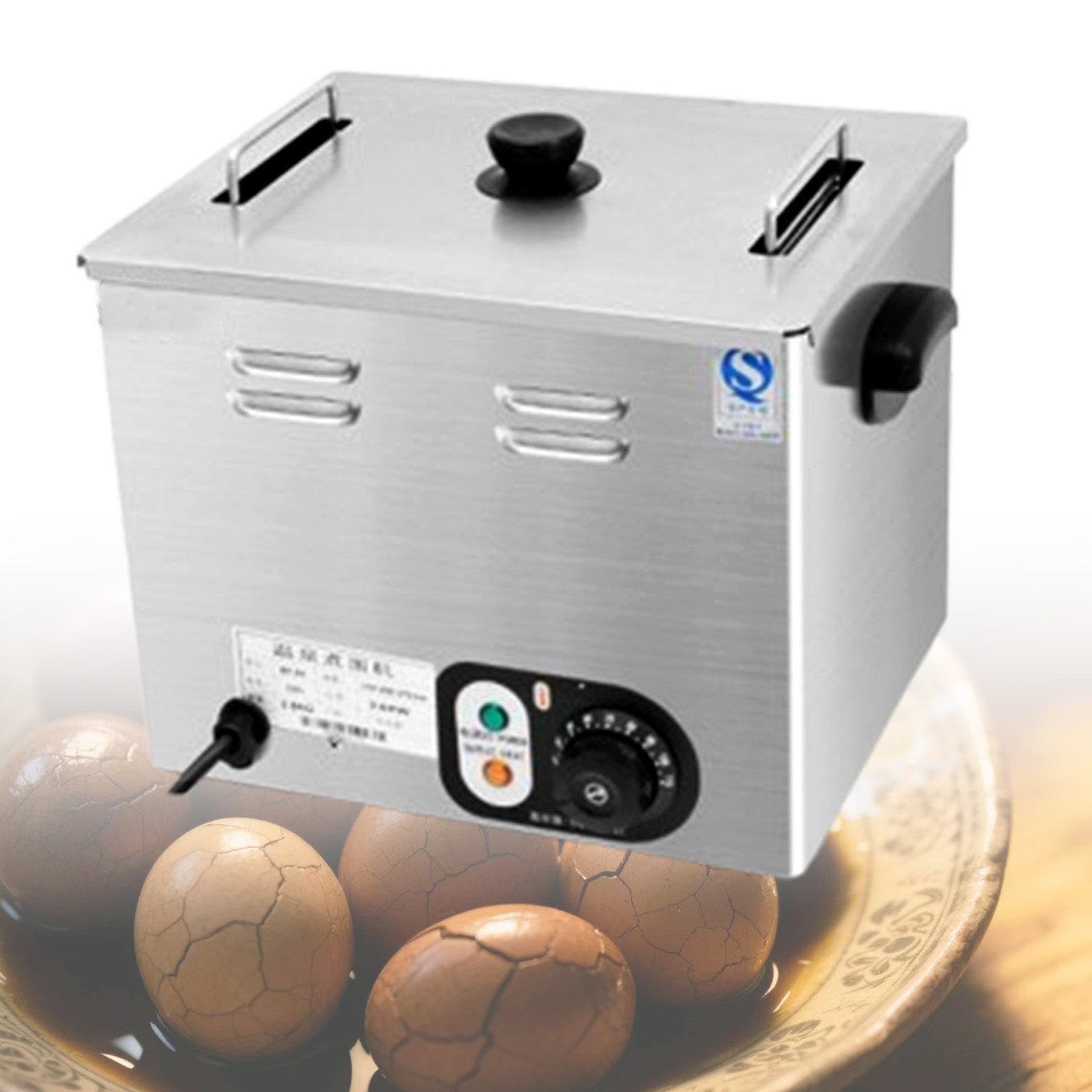 Hervidor De Huevos De Aguas Termales, De Gran Capacidad, Totalmente AutomáTico, Apto para Huevos Blandos, Semiduros, Escalfados Y Escalfados. B