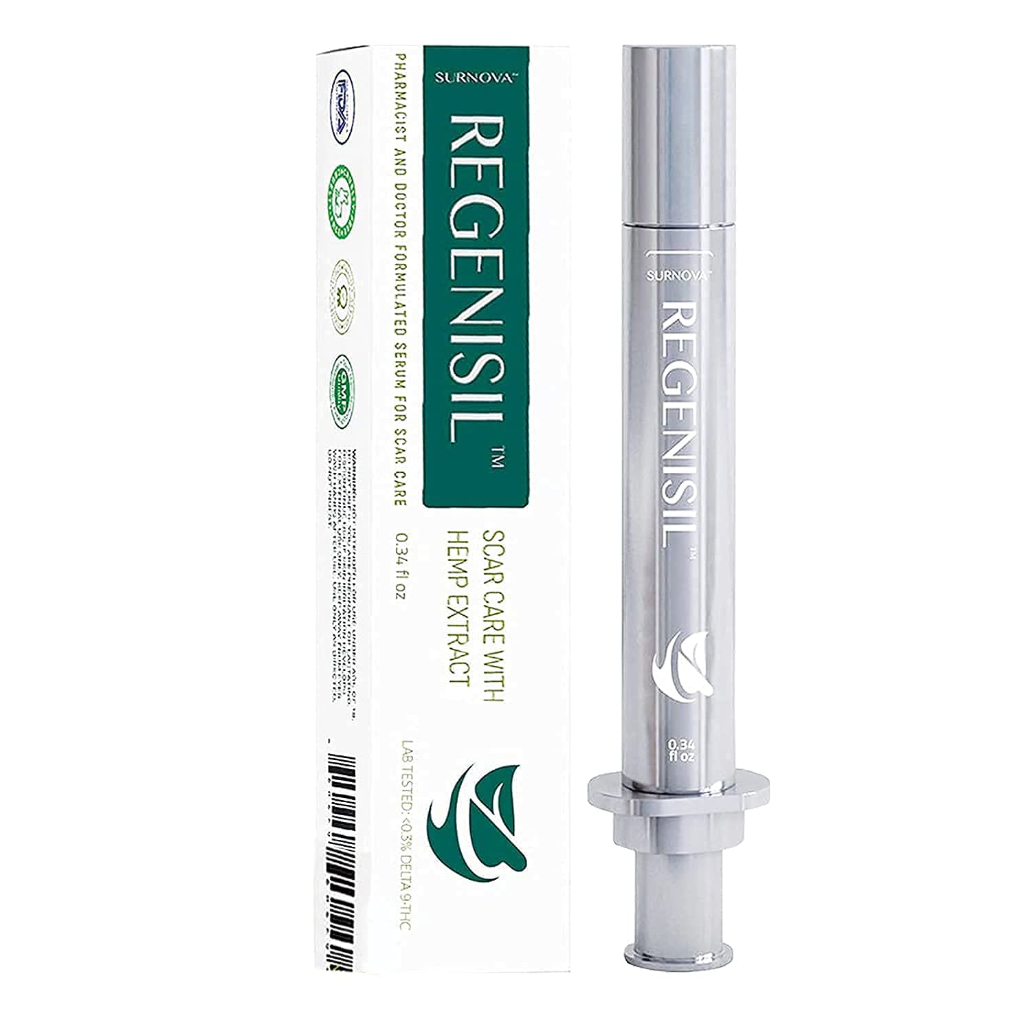 Regenisil Scar Removal Gel Treatment with SIlicone, Hemp Extract, Emu
